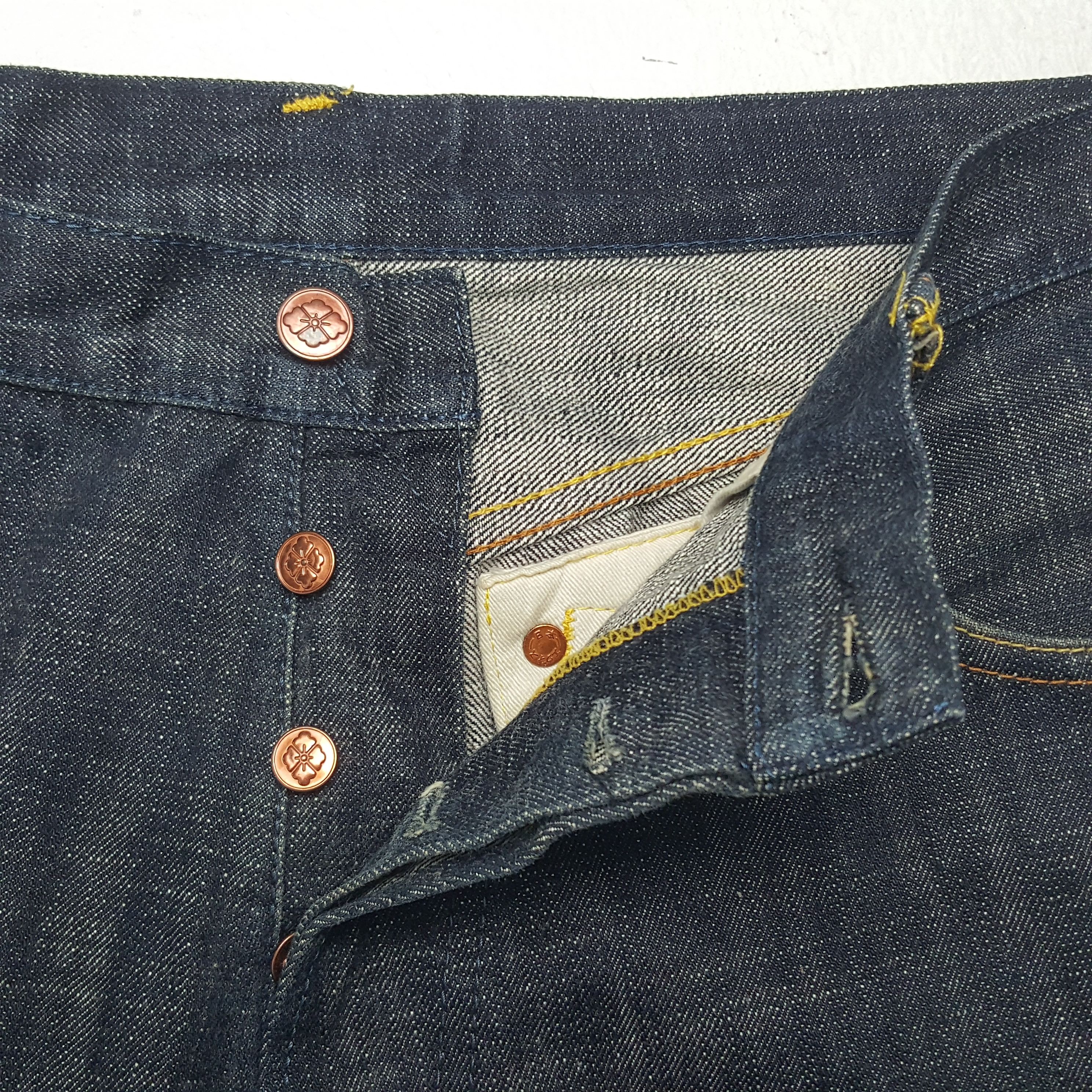 Evisu × Japanese Brand × Vintage Vintage Evisu Selvedge Japanese Daicock Art Denim Jeans Size US 35 - 7 Thumbnail