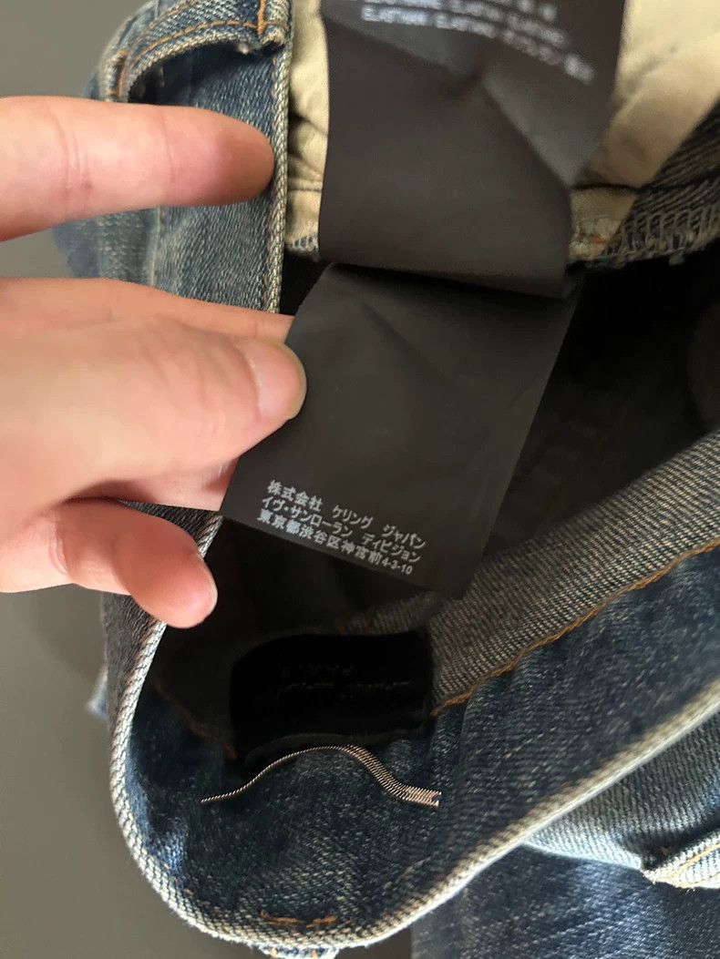 Saint Laurent Paris Saint Laurent Paris 2018SS Single Knee Knife Cut Tight jea Size US 29 - 7 Thumbnail
