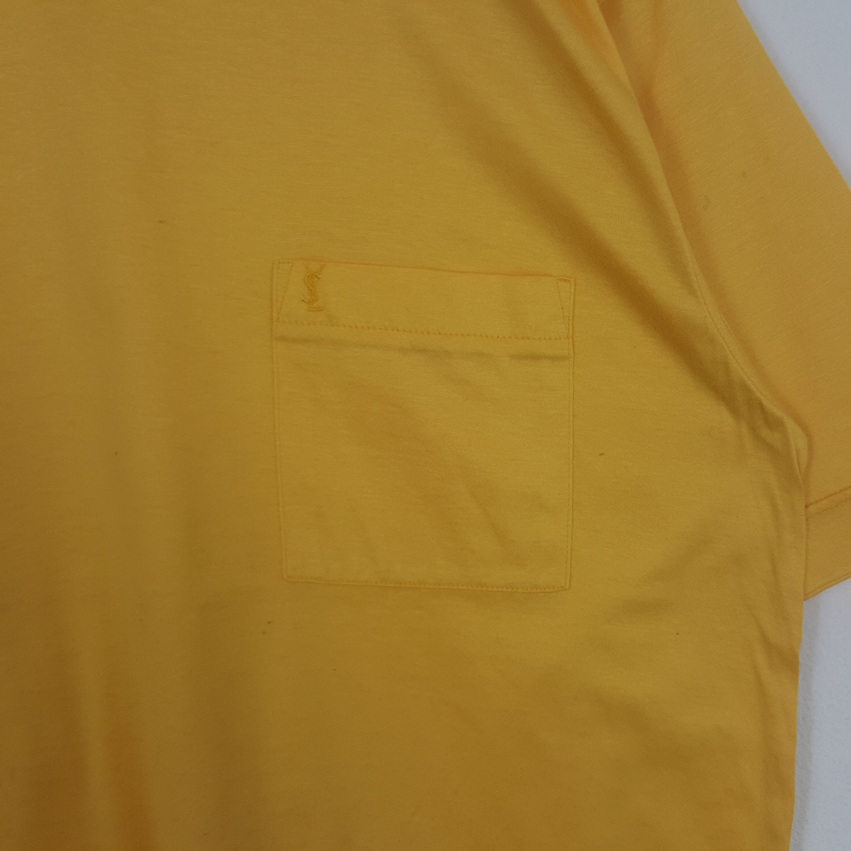 Vintage × Yves Saint Laurent Vintage Yves Saint Laurent Italian Brand Pocket Tshirt Size US L / EU 52-54 / 3 - 2 Thumbnail