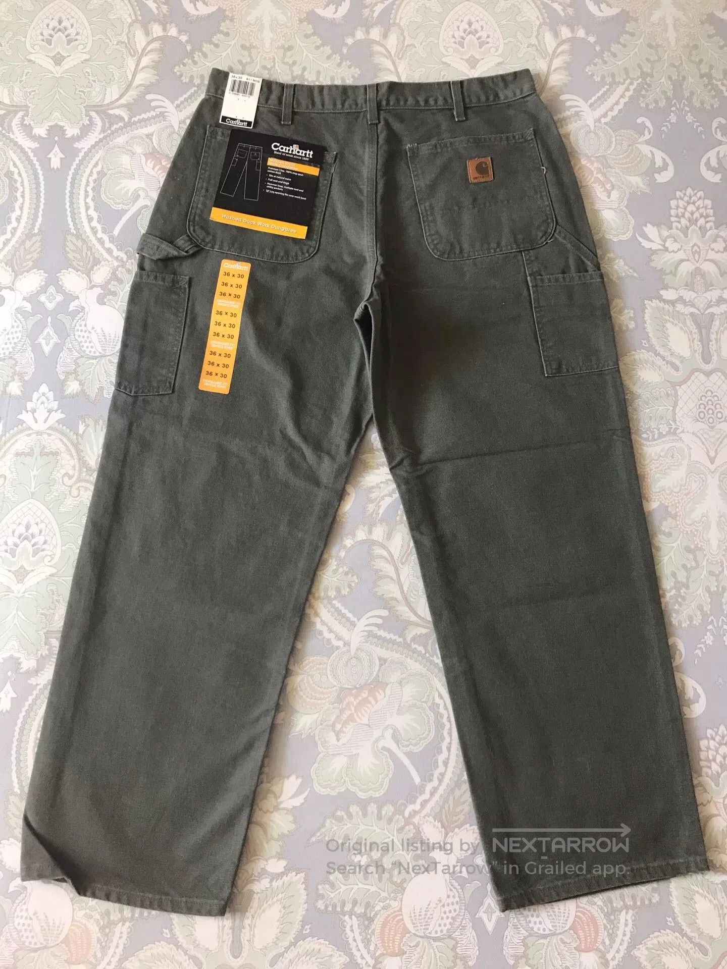 Carhartt Carhartt B11 MOS Canvas Work Pants W36L30. Size US 36 / EU 52 - 3 Thumbnail