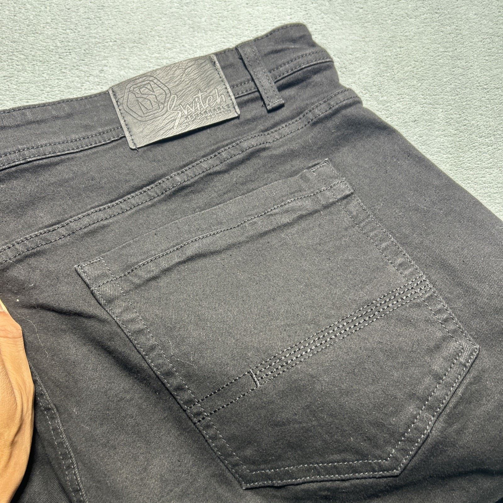 JNCO Relaxed Straight Leg Jeans Mens 44x32 Rips Loose Hamilton Size US 44 / EU 60 - 7 Thumbnail