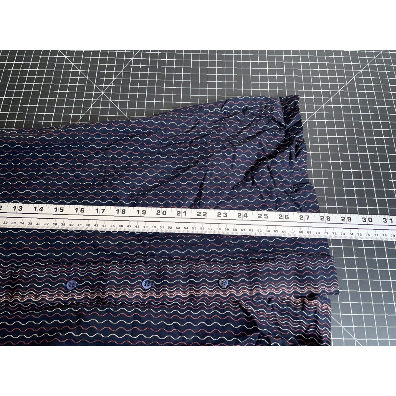Arrow VINTAGE Arrow Shirt Men Adult Medium Dark Blue Geometric 70s Retro Disco Sheer Size US M / EU 48-50 / 2 - 5 Thumbnail