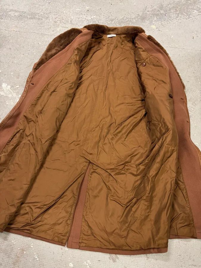 Vintage FW1988 Gianni Versace Camel Wool Trench Coat Size US XL / EU 56 / 4 - 6 Thumbnail