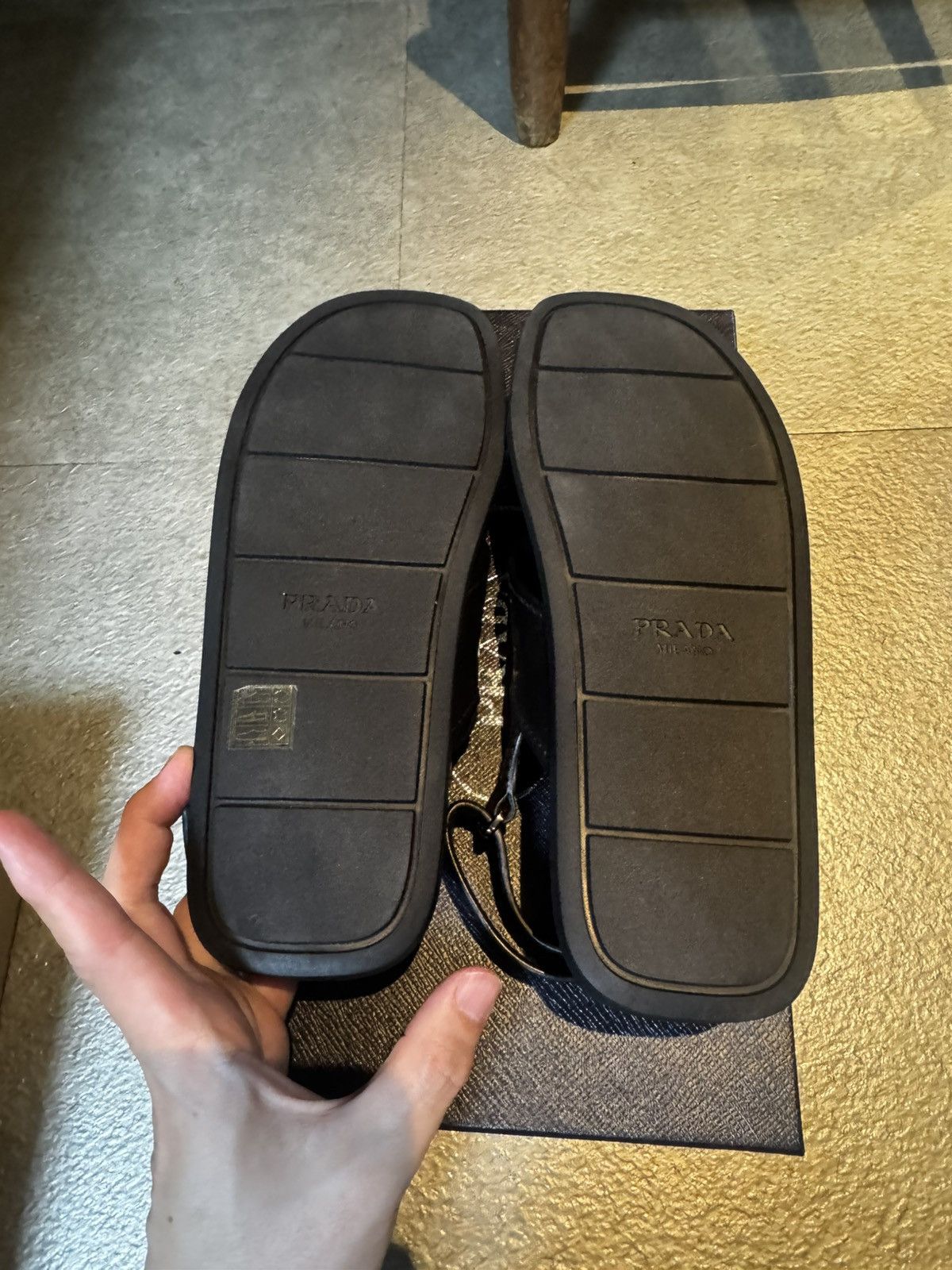 Prada *New*Prada Leather Cross Sandals Size US 8 / EU 41 - 7 Thumbnail