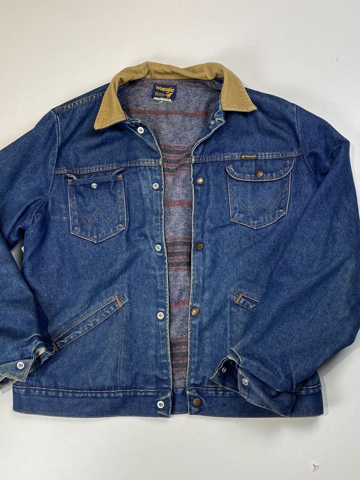 Vintage × Wrangler Vintage 80s 90s Wrangler Denim Blanket Lined 