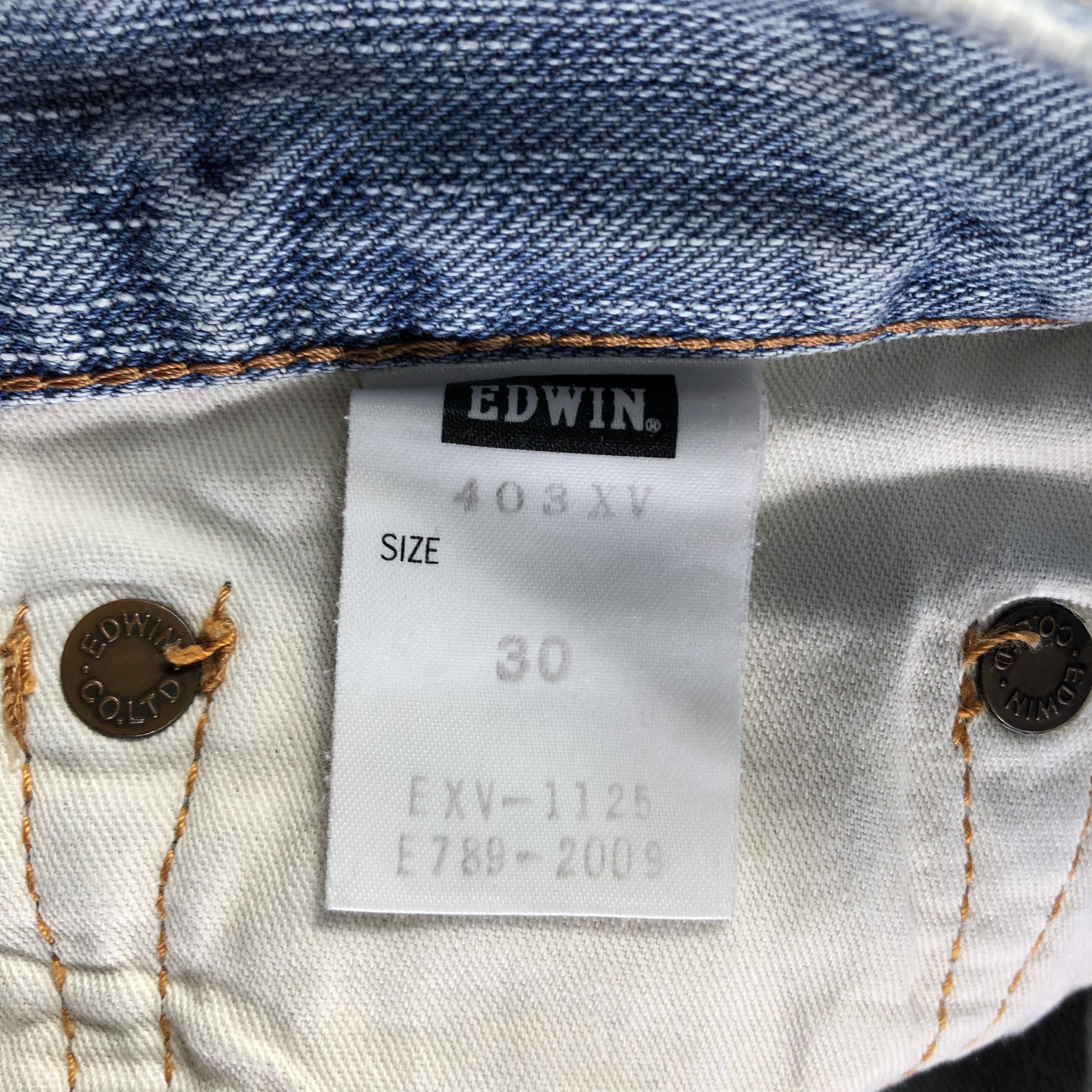 Edwin Edwin XV Jeans Ripped Patchwork Denim KJ2490 Size US 30 / EU 46 - 10 Thumbnail