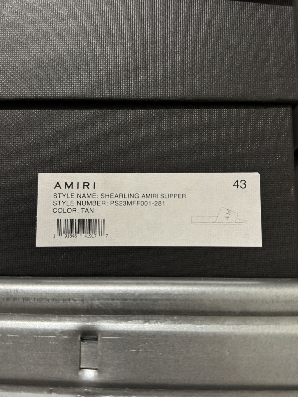 Amiri Amiri Logo Shearling Slides NEW 600$ Size US 10 / EU 43 - 5 Thumbnail
