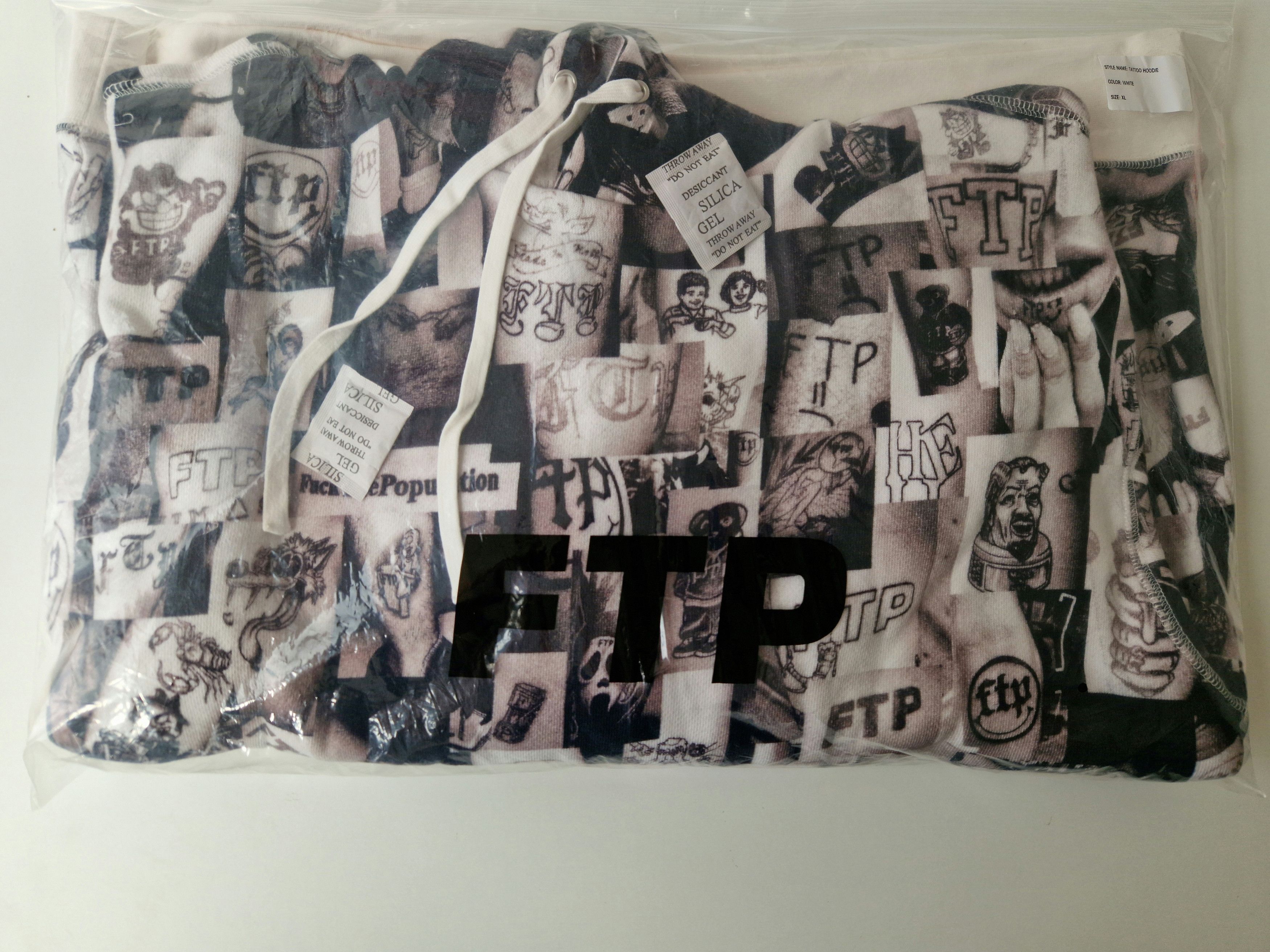 Fuck The Population Tattoo Hoodie Size US XL / EU 56 / 4 - 1 Thumbnail