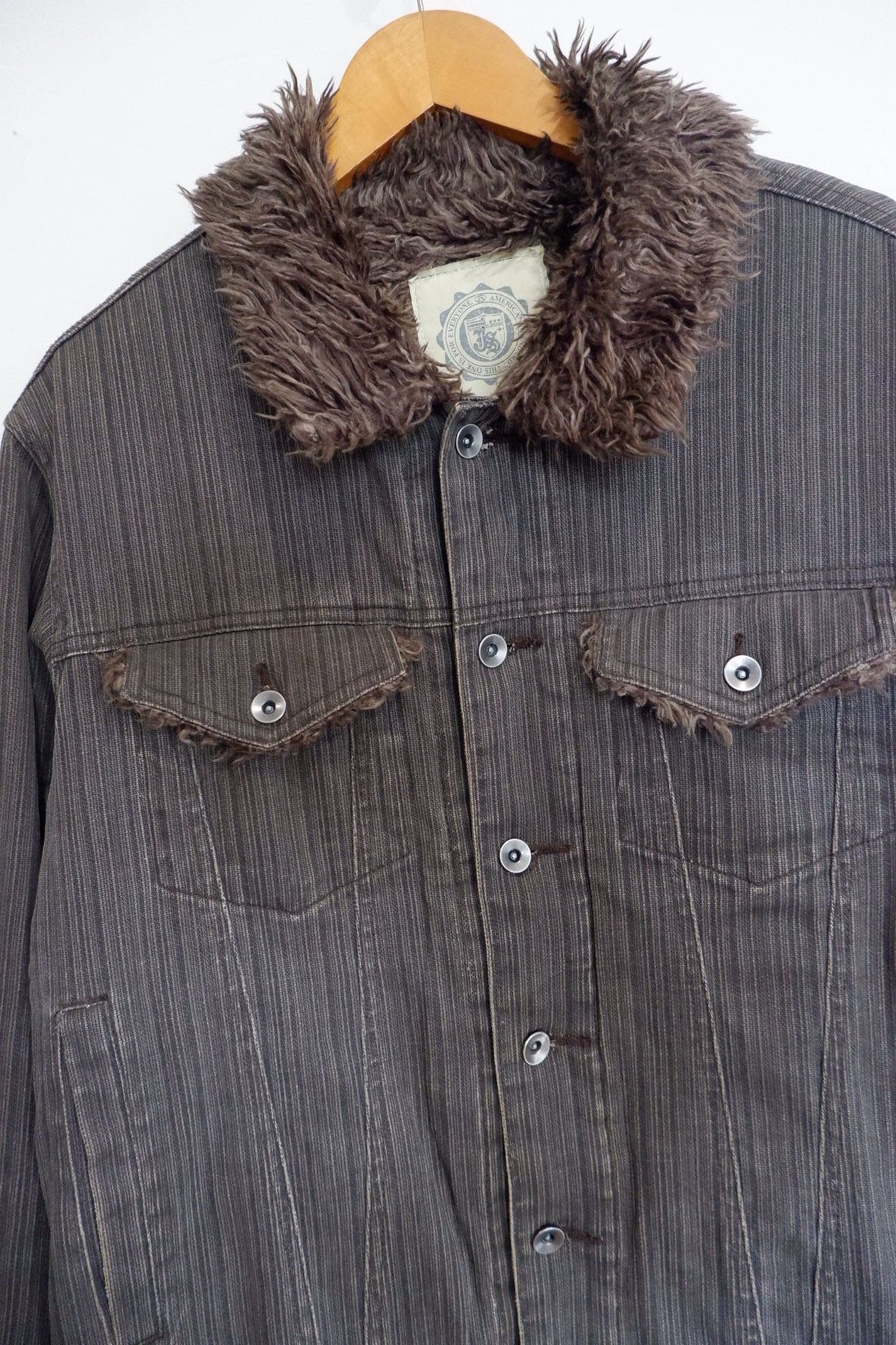 If Six Was Nine Vintage Jungle Storm Fur Neck Jacket Size US M / EU 48-50 / 2 - 4 Thumbnail