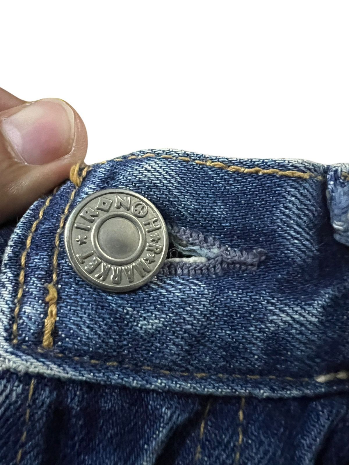 Blue Blue Japan Vintage Blue Blue Japan Patchwork Selvedge Jean Size US 29 - 22 Thumbnail