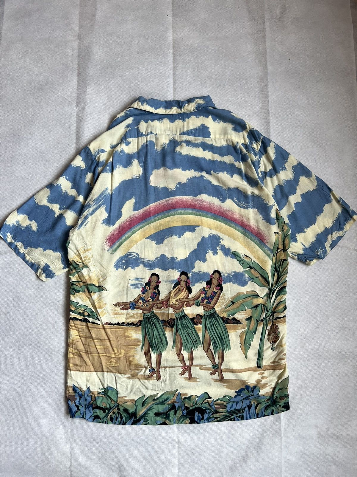 Mambo Vintage 90s Palm Bay Overprint Hawaiian Button Up Size US M / EU 48-50 / 2 - 6 Thumbnail
