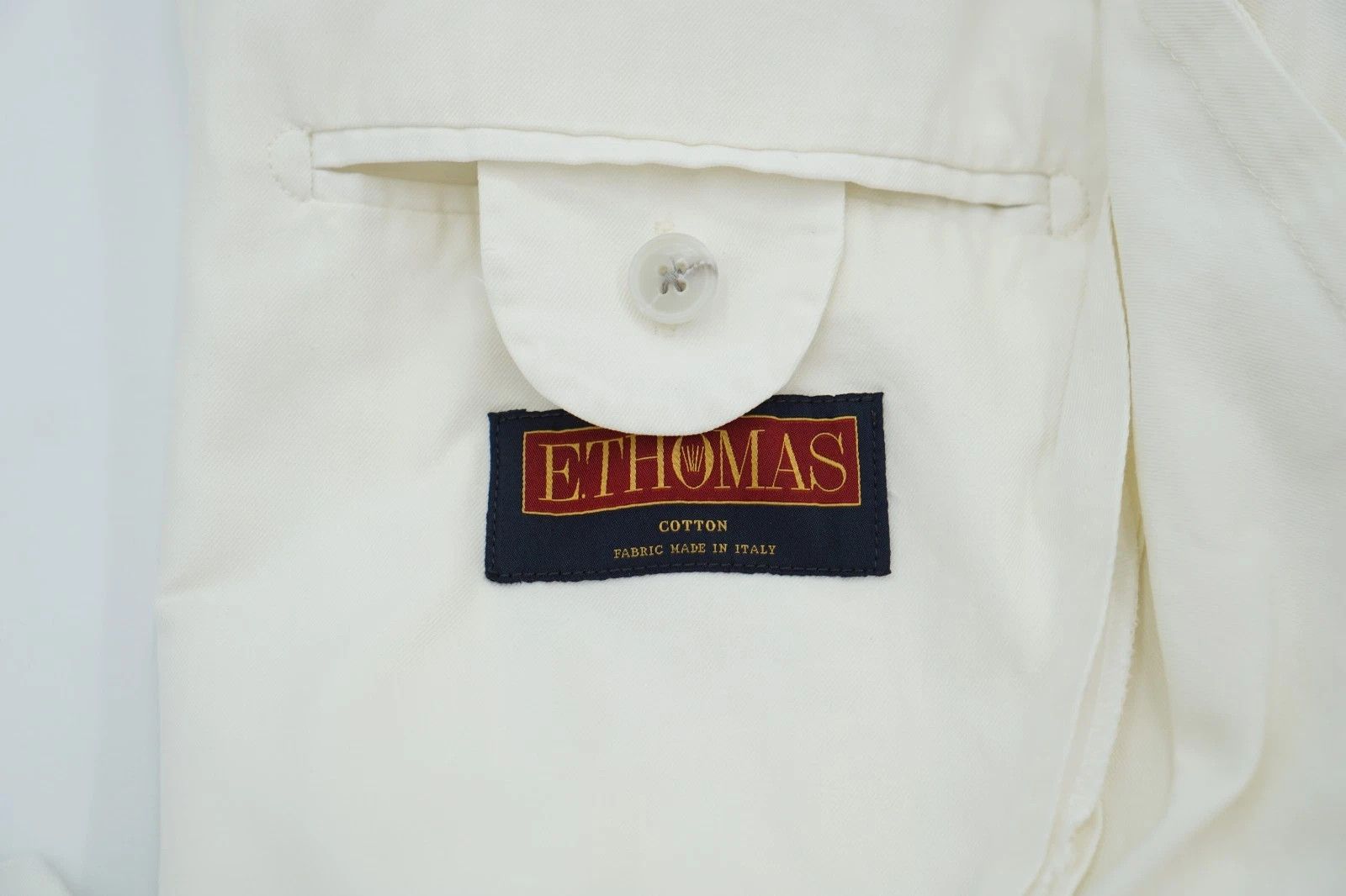 Suitsupply Men Suitsupply Suit Havana Jetted White EThomas UK/US38 Size 38R - 8 Thumbnail