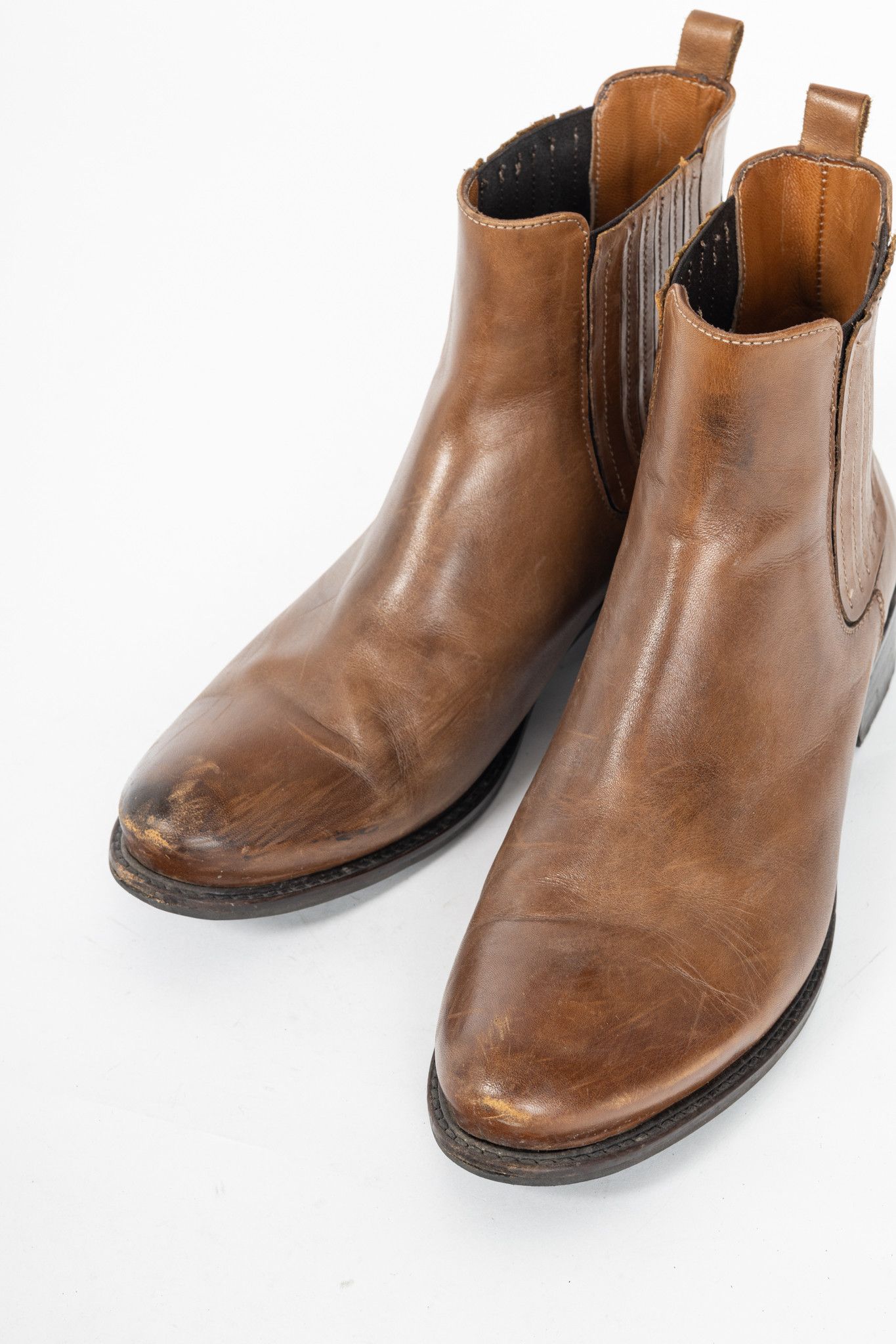 Ron White Ron White Brown Chelsea Ankle Boots Size US 8.5 / IT 38.5 - 6 Thumbnail