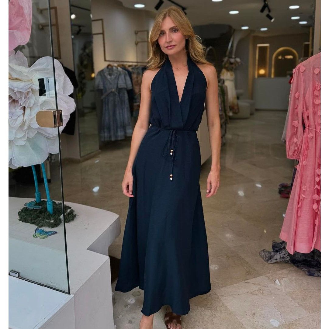 Zara ZARA BLOGGER FAVE!!! Linen Blend Midi Dress NWT Size L / US 10 / IT 46 - 18 Thumbnail