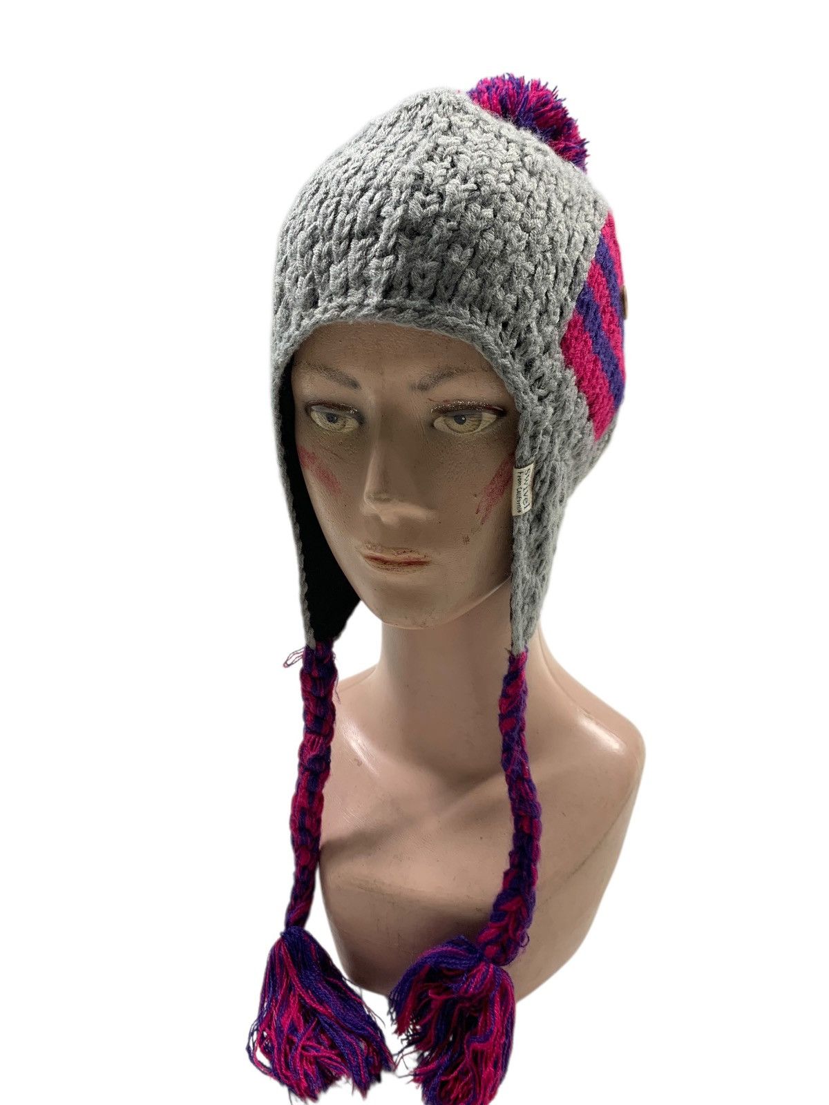 Japanese Brand × Kapital × Vintage Crochet knitted chapeaux Beanie Hats RARE Size ONE SIZE - 2 Thumbnail