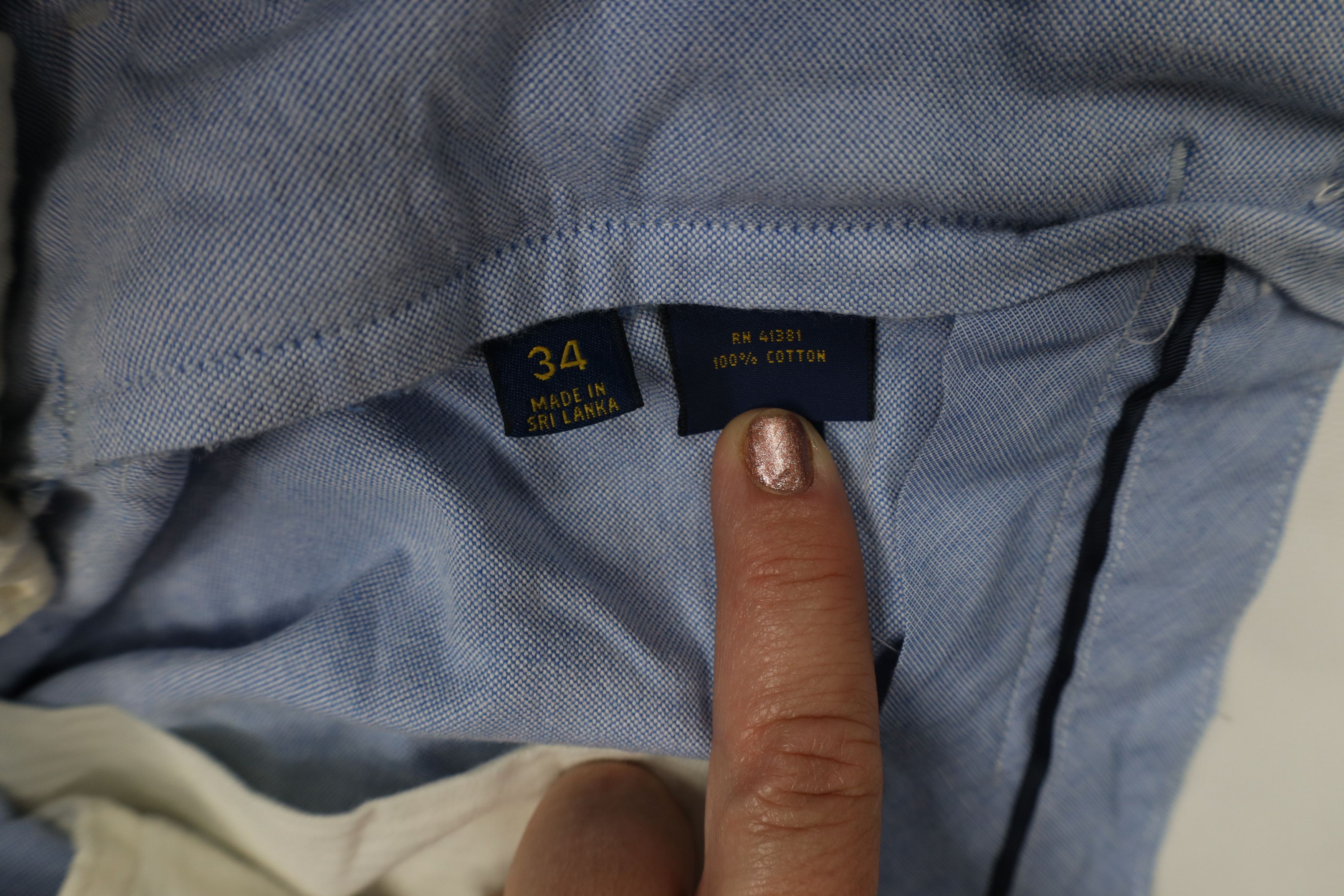 Ralph Lauren Vintage Y2K Ralph Lauren Above Knee Chino Shorts Blue Size US 34 / EU 50 - 6 Thumbnail