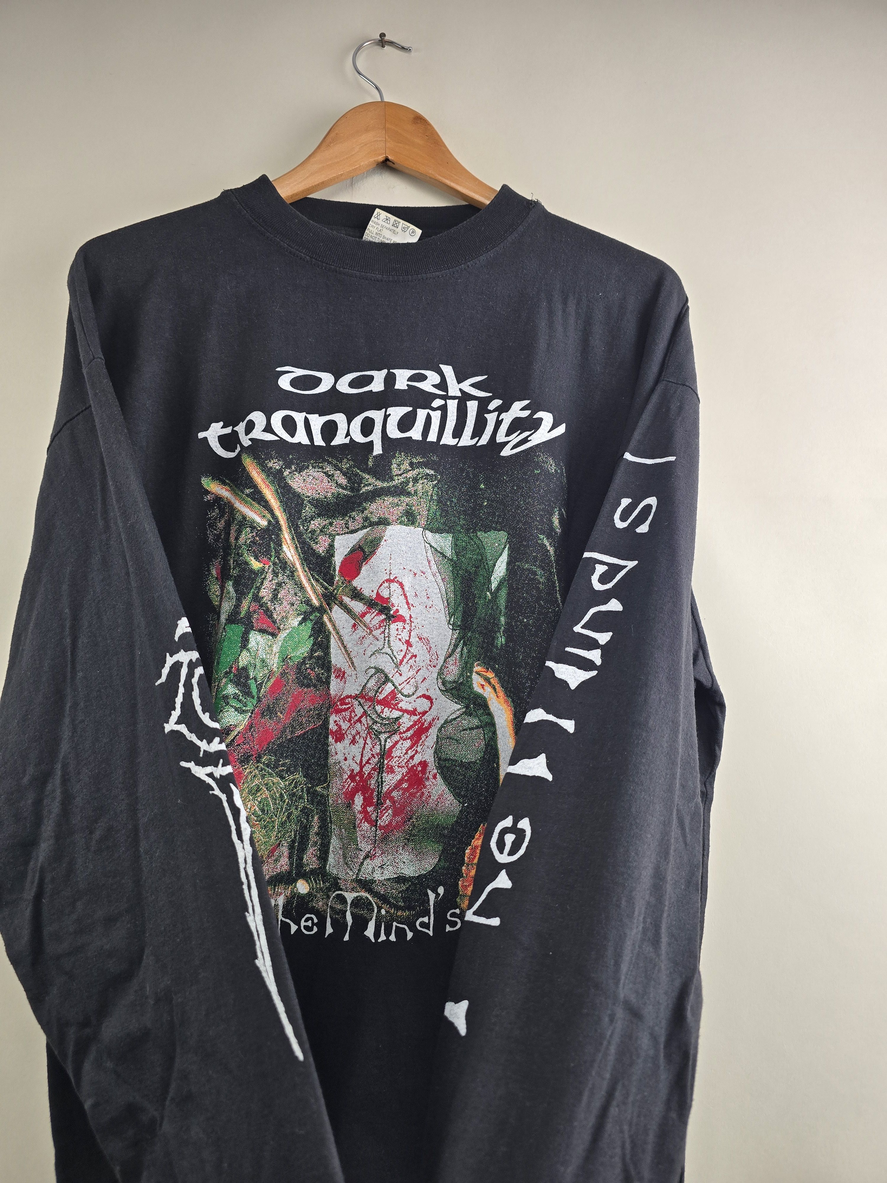 Band Tees × Vintage 90s Dark Tranquility The Mind's I Long-sleeve XL 24" 30" Size US XL / EU 56 / 4 - 2 Thumbnail