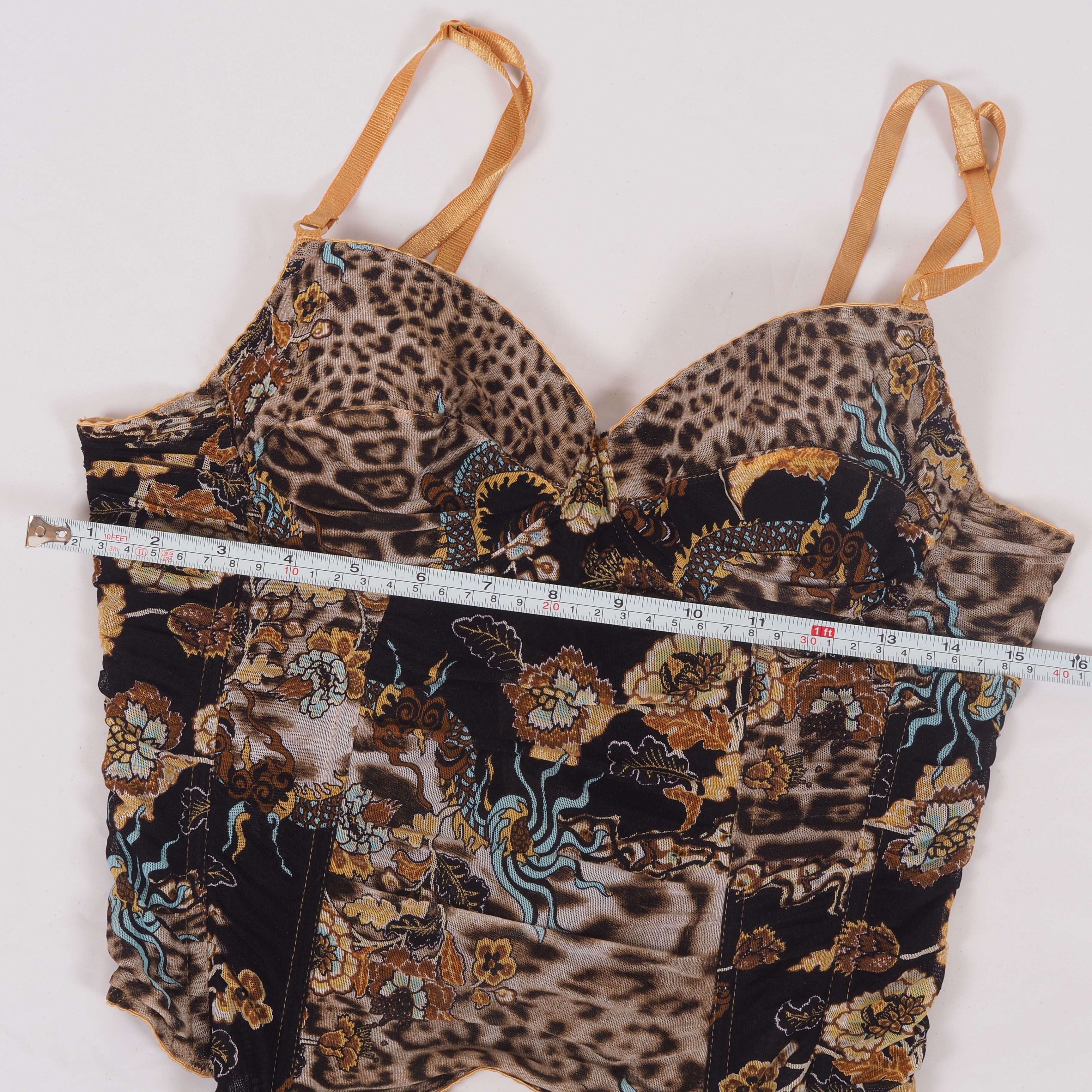 Roberto Cavalli Roberto Cavalli Vintage Floral Animal Print Corset Top Size L / US 10 / IT 46 - 13 Thumbnail