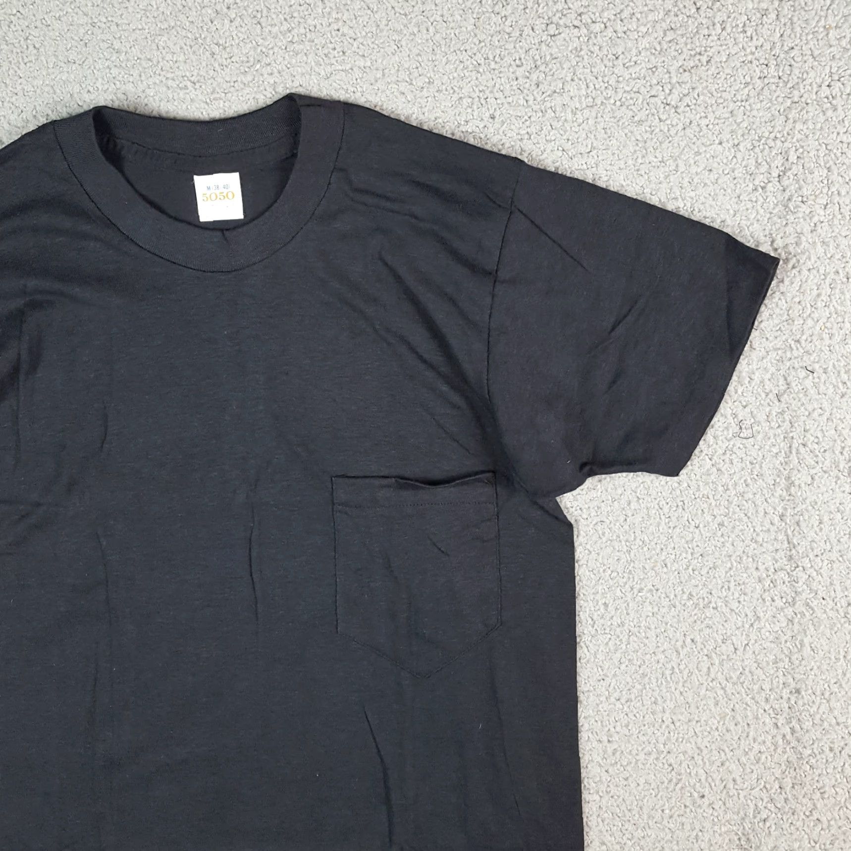 Vintage VINTAGE 5050 T-Shirt Black XS Cotton Short Sleeve Crew Neck Grunge 90s Skate Logo Embroidered Men Scene: Vintage, Grunge, 90s, Skate Size US XS / EU 42 / 0 - 3 Thumbnail