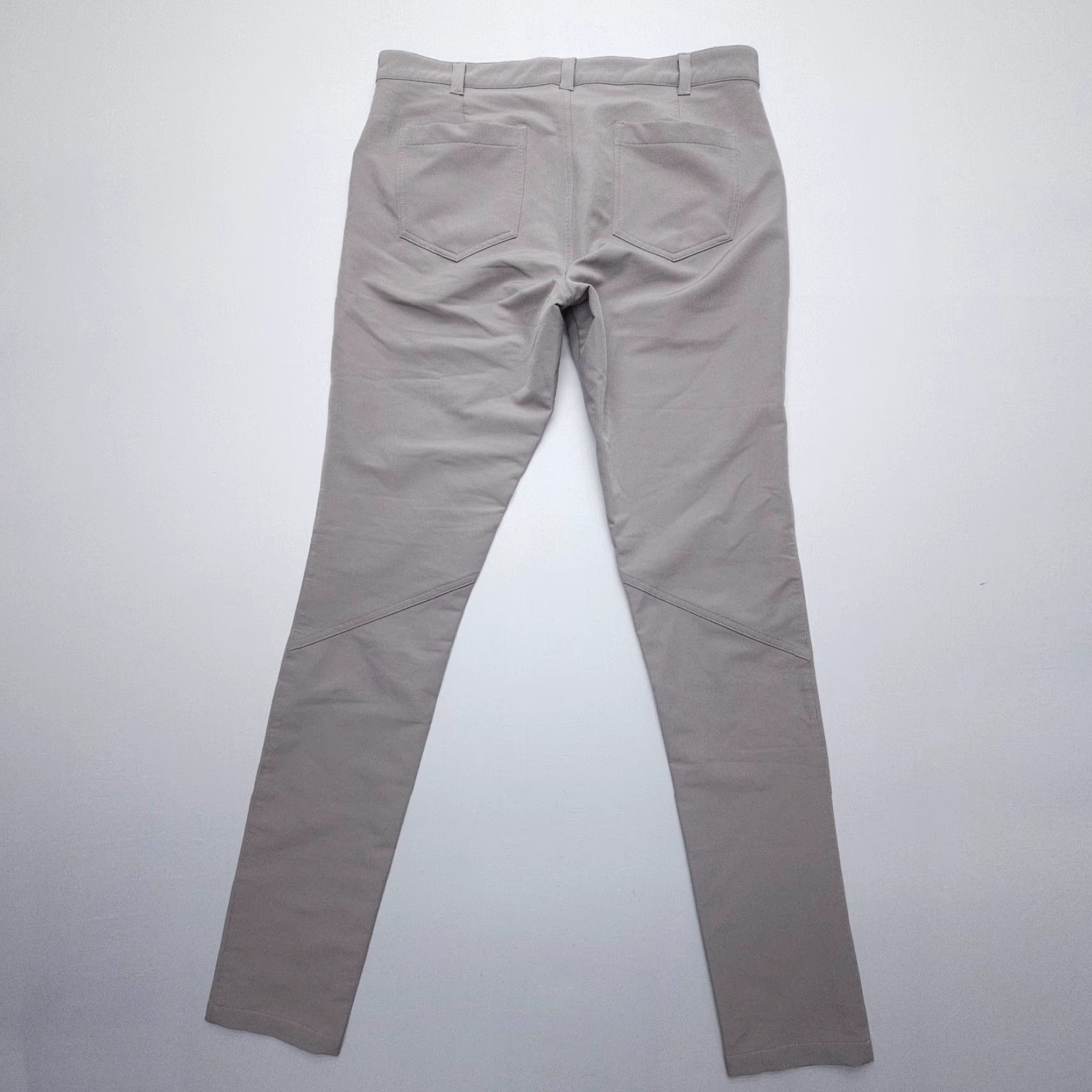 Vintage Zyia Active Slim Stretch Chino Pants Mens Medium Gray Golf Tech Commuter Travel Size US 31 - 2 Thumbnail