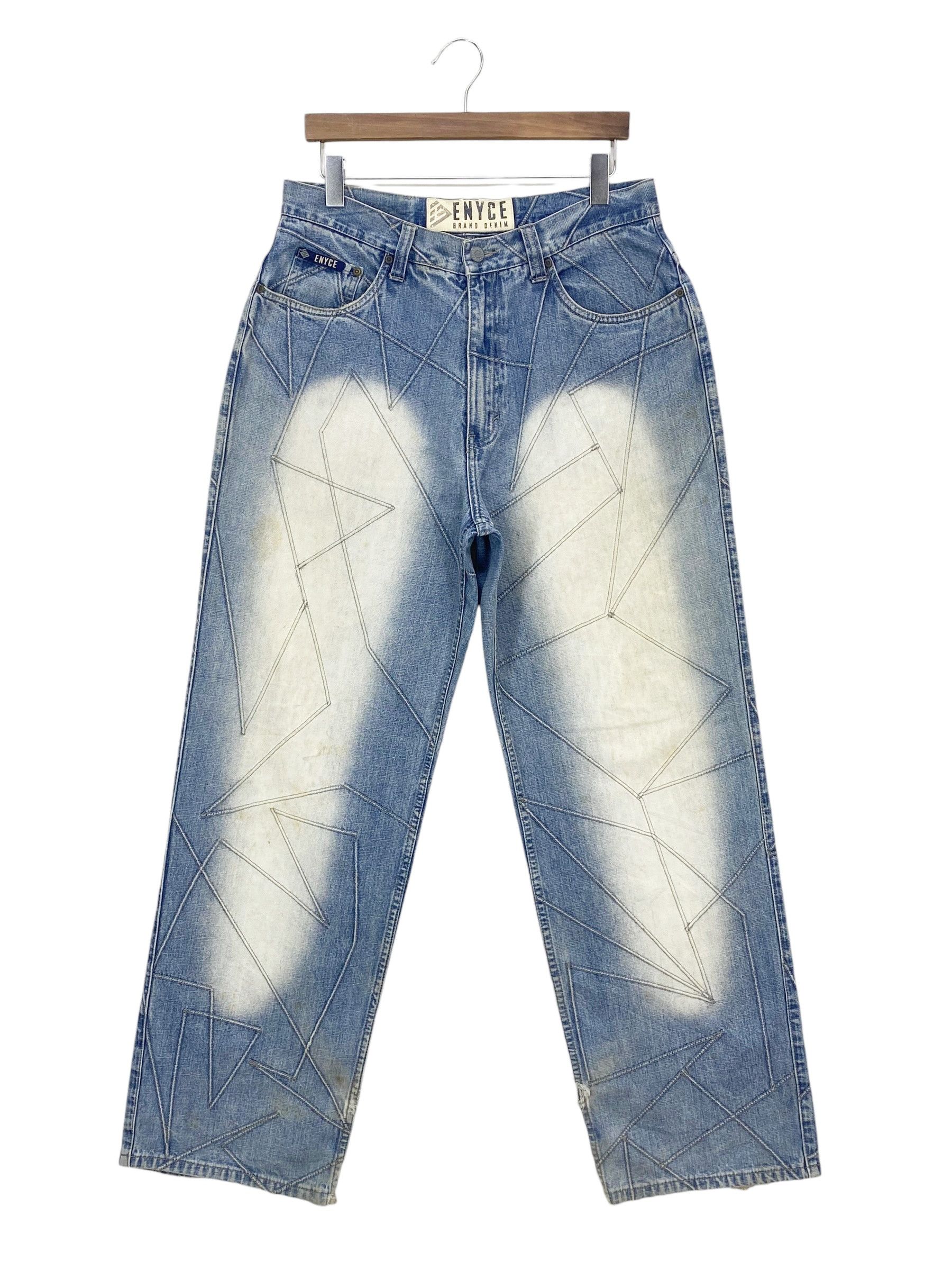 Enyce ENYCE Denim Baggy Distressed Jeans Pants Size US 32 / EU 48 - 2 Thumbnail