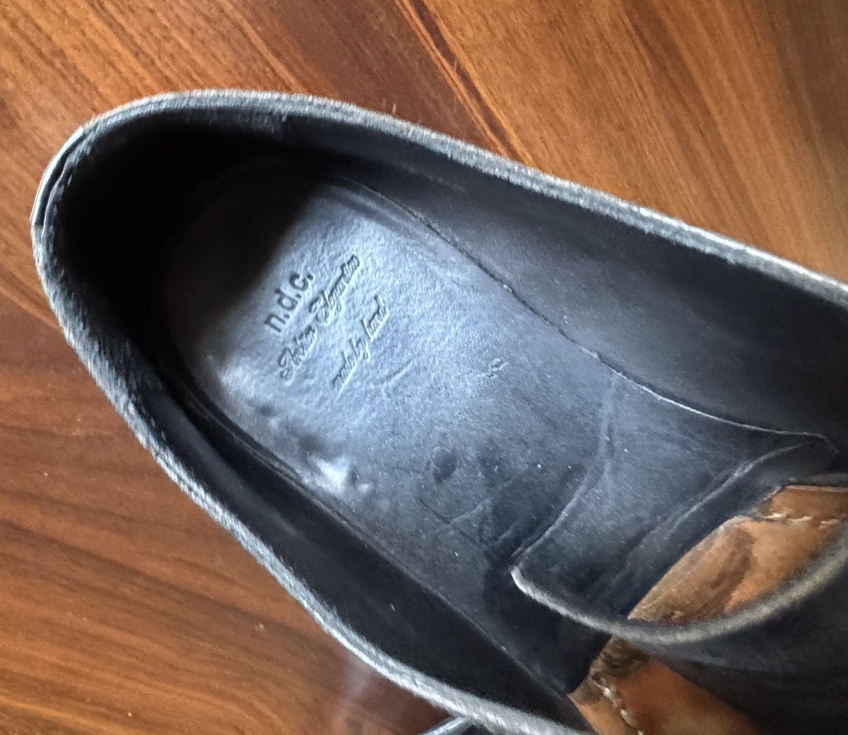 n.d.c. made by hand n.d.c. Black Cap Toe Leather Shoes Size US 10 / EU 43 - 9 Thumbnail