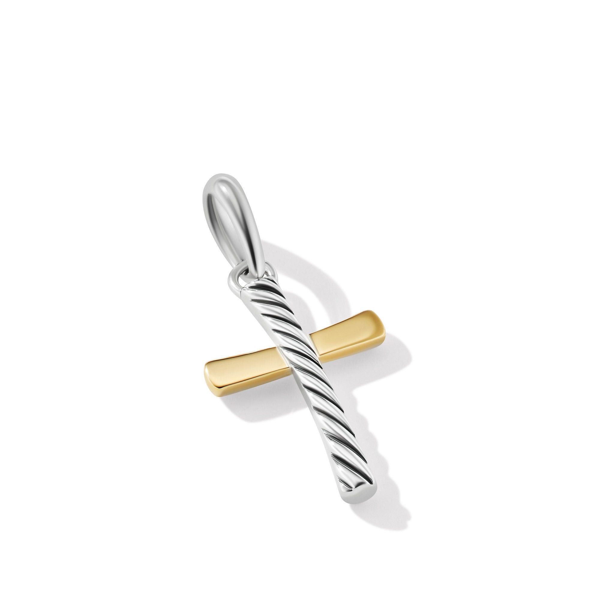 David Yurman o1w1db10526 D25766M /Size 8 /Cable Cross Amulet in Silver Size ONE SIZE - 3 Thumbnail