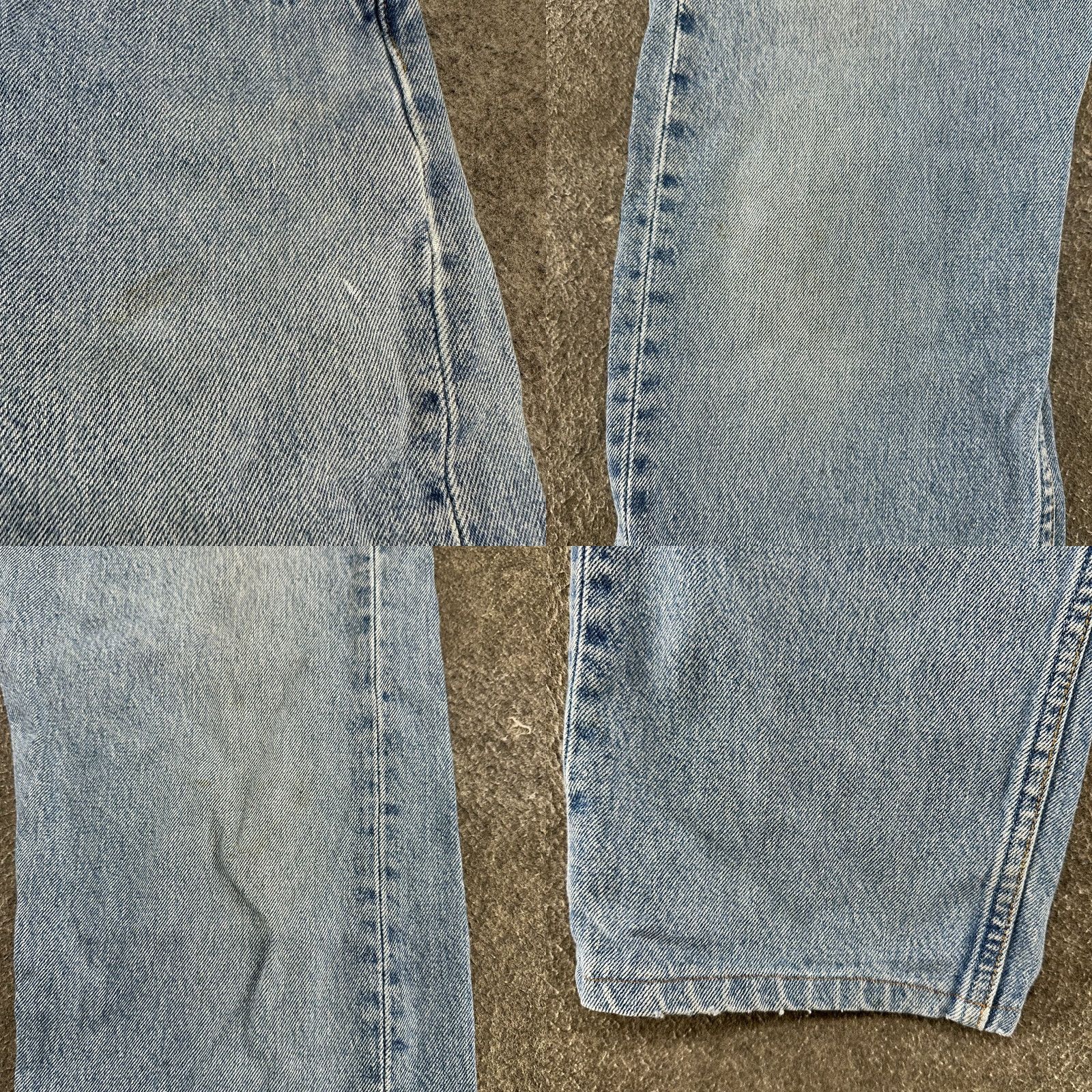 Levi's VINTAGE Levi's 501 Jeans Men 32x29 Blue Straight Regular Light Hemmed USA 90s Size US 34 / EU 50 - 8 Thumbnail
