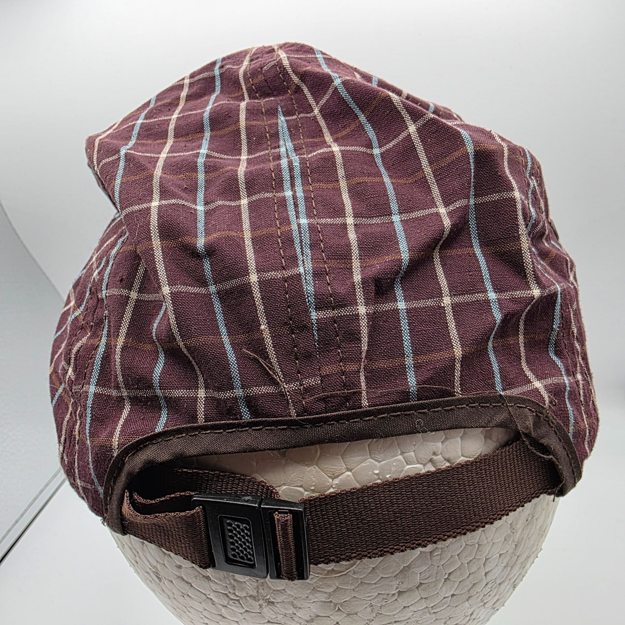 Element Element Crowns Plaid Adjustable Unisex Hat Brown Check Patte Size ONE SIZE - 3 Thumbnail