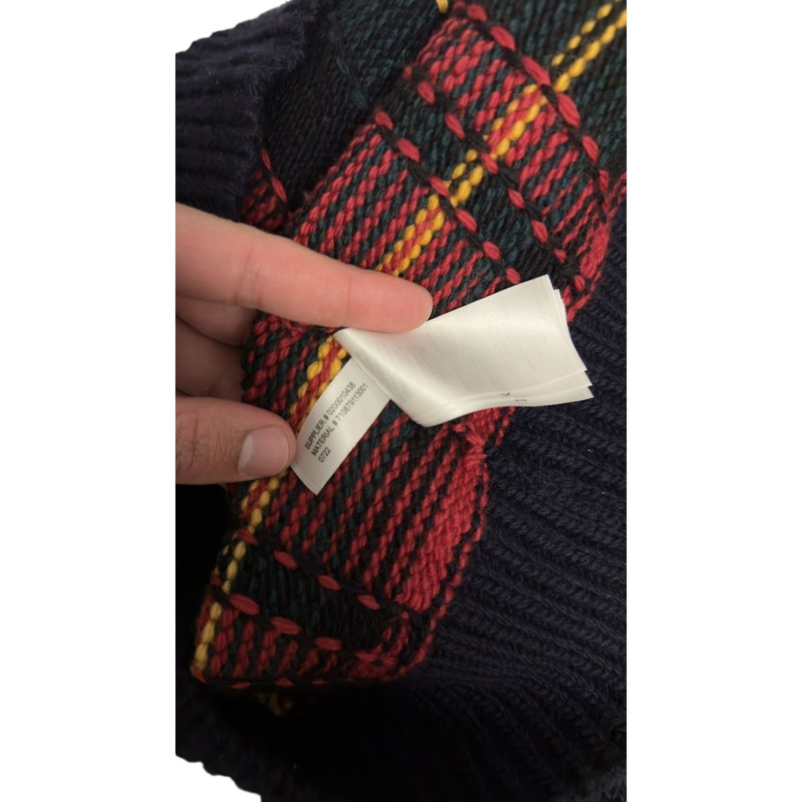 Polo Ralph Lauren Polo Ralph Lauren Hand-Knit Plaid Wool Sweater Size Medium Size US M / EU 48-50 / 2 - 6 Thumbnail