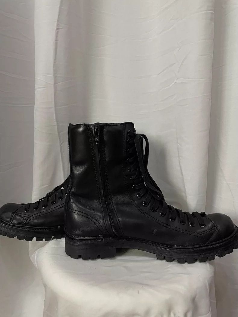 Yohji Yamamoto Yohji Yamamoto Medieval Men's Black Side Zip Leather Boots Size US 8 / EU 41 - 2 Thumbnail