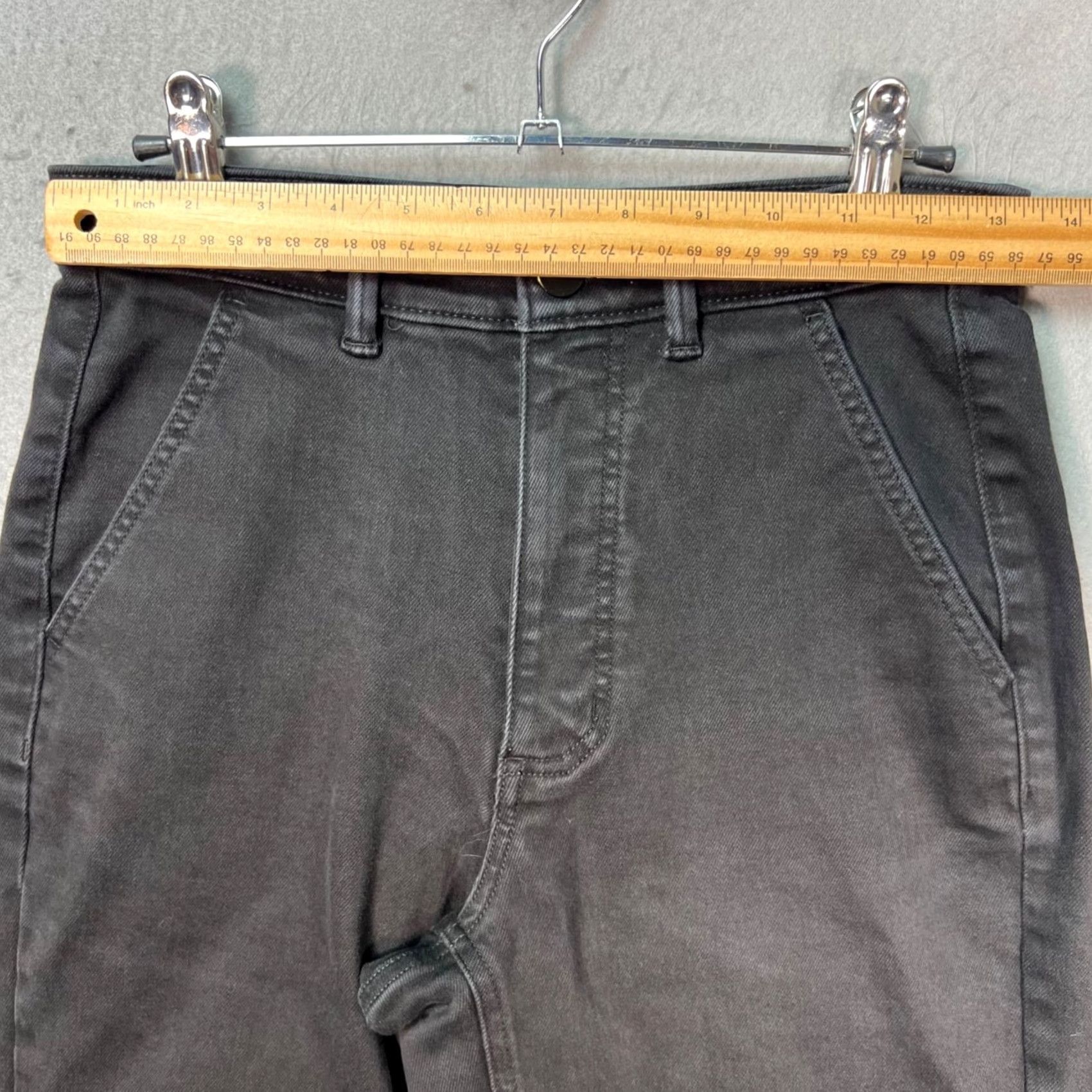 Everlane Everlane Womens Size 2 Cropped Black Denim Straight Leg Cotton Blend Jeans Size 26" / US 2 / IT 38 - 5 Thumbnail