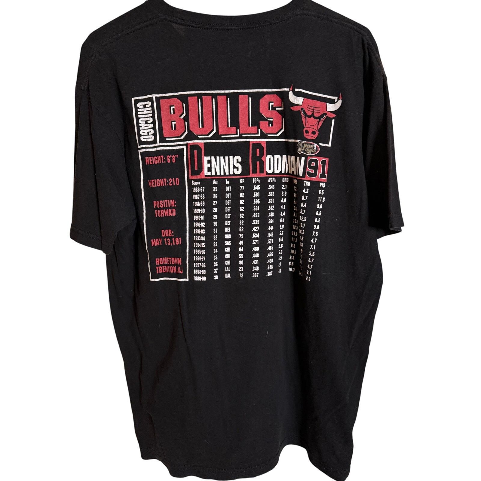 Mitchell & Ness Chicago Bulls Denis Rodman Tee Size US XL / EU 56 / 4 - 2 Thumbnail