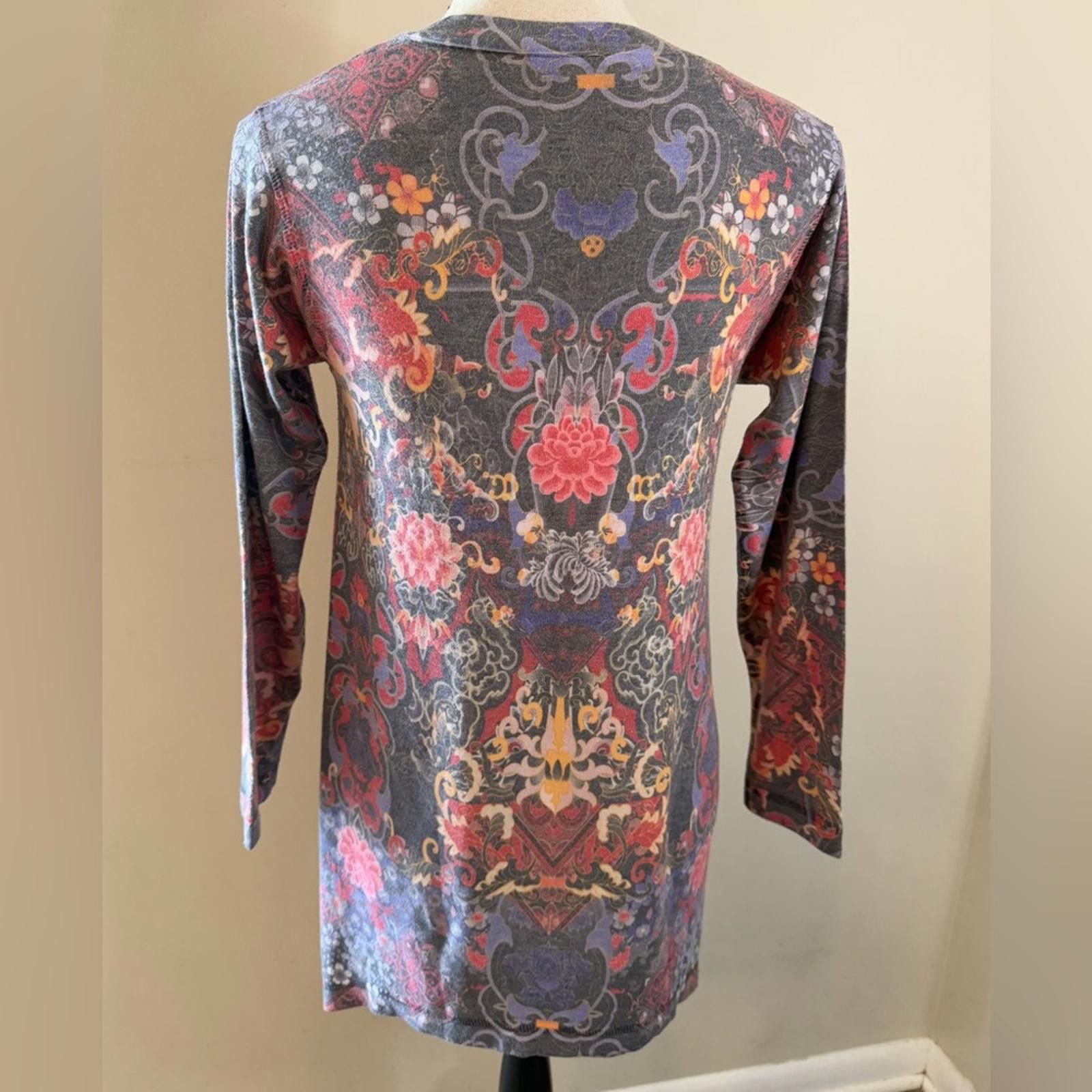 Other Soft Surroundings multicolored floral sweater SZ PXS Size XS / US 0-2 / IT 36-38 - 3 Thumbnail