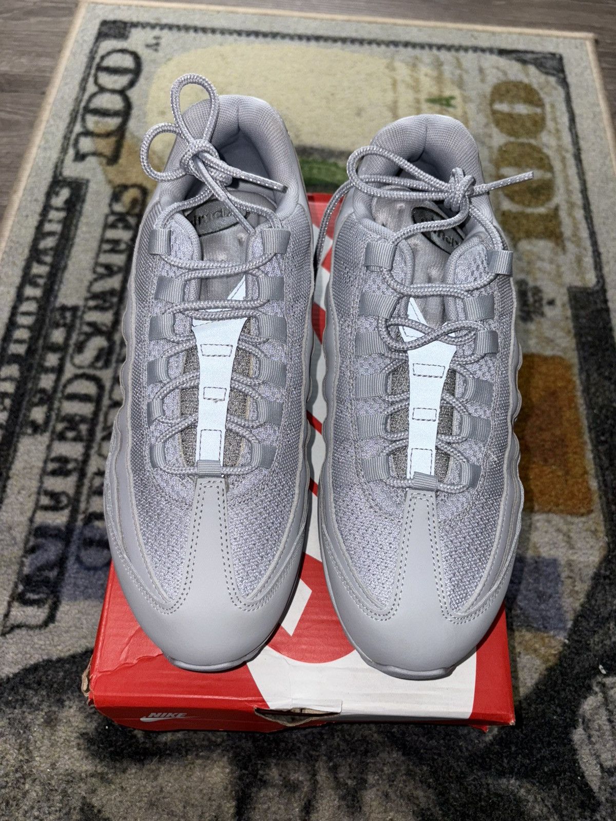 Nike Nike Air Max 95 OG Big Bubble Wolf Grey Size US 12 / EU 45 - 2 Thumbnail