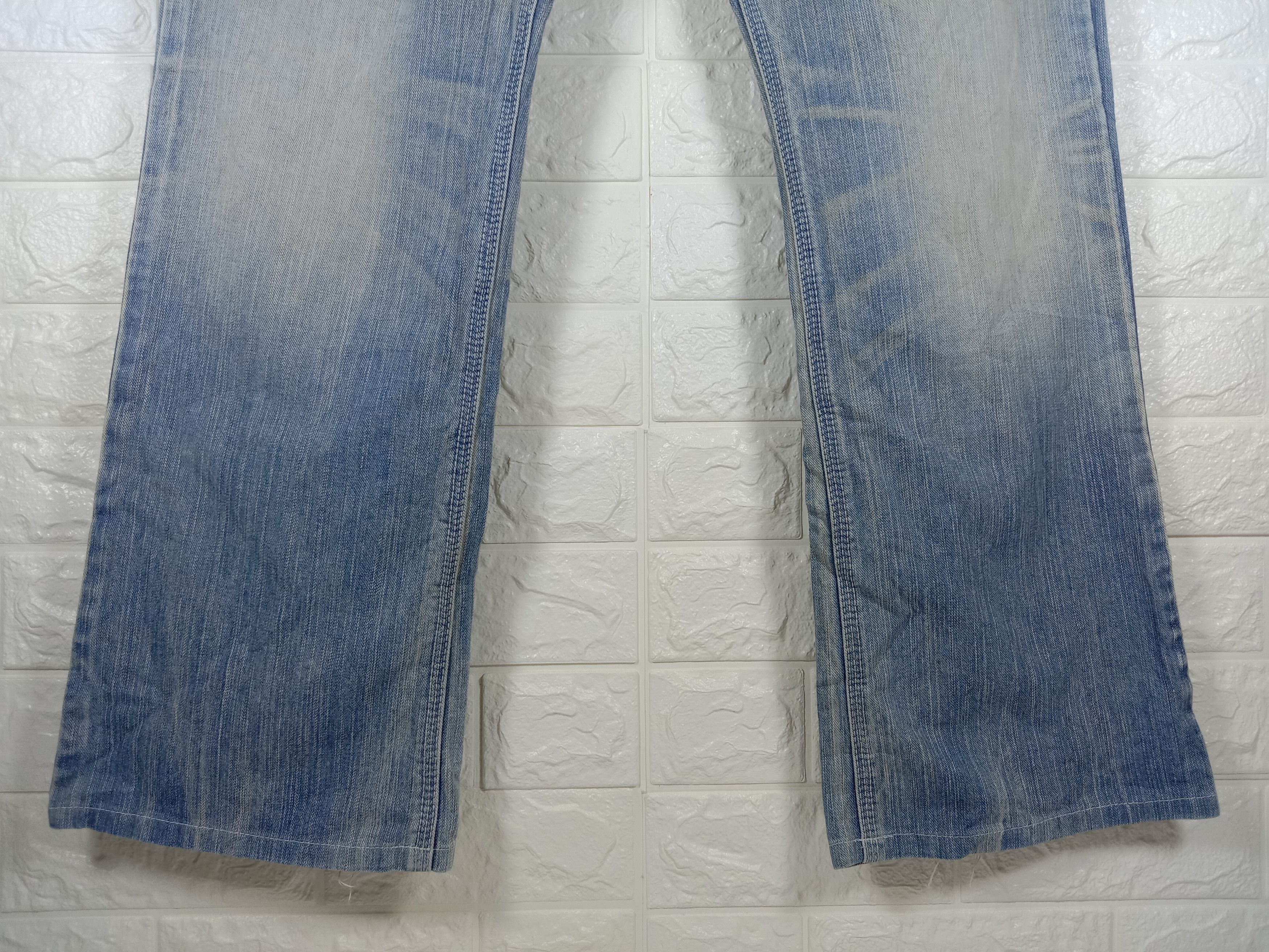 Edwin Vintage Edwin XV Buckle Back Patched Flare Jeans Size US 34 / EU 50 - 4 Thumbnail