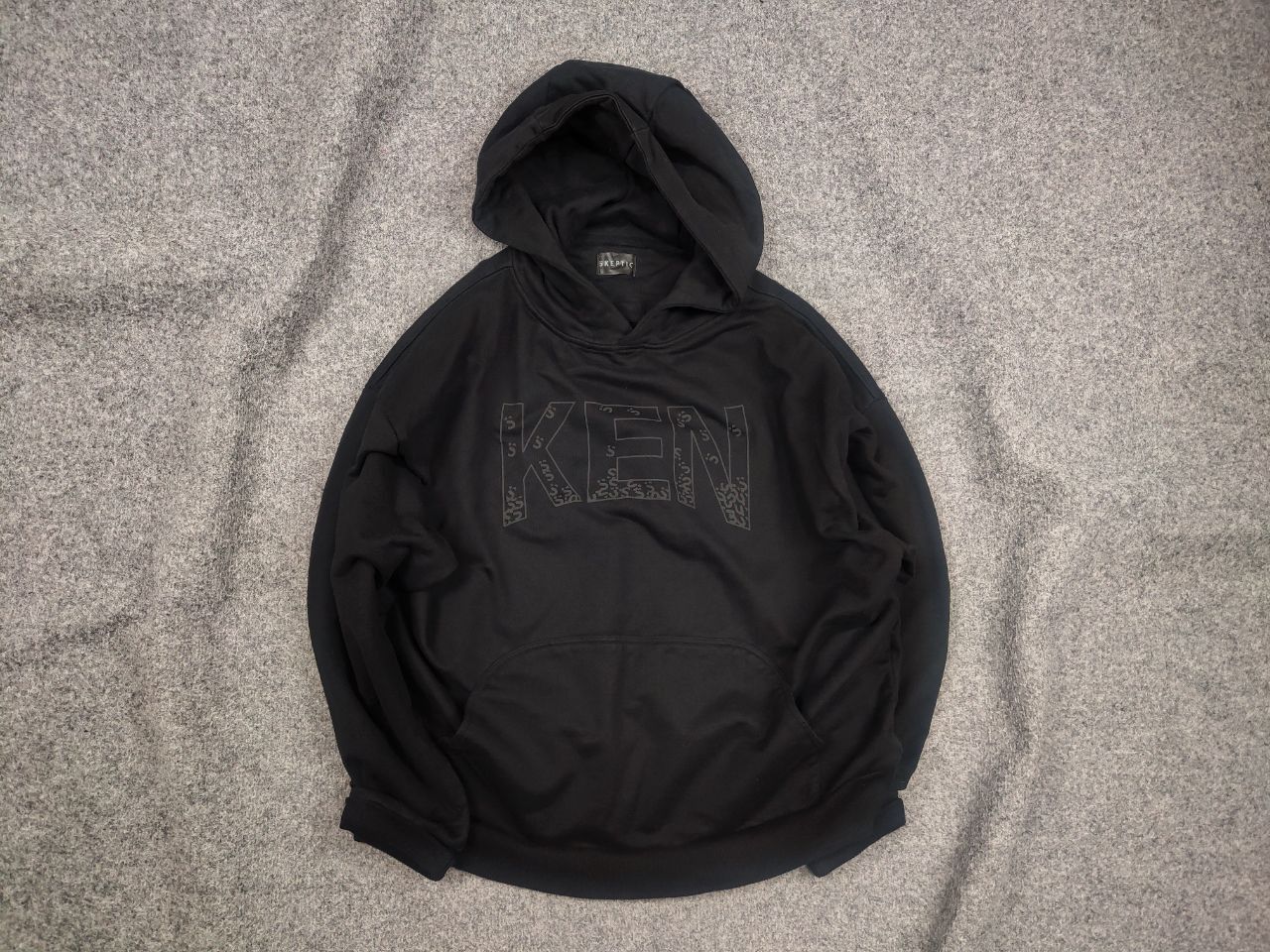 Le Grande Bleu (L.G.B.) Skeptic Design Ken black logo Oversized Hoodie Size US M / EU 48-50 / 2 - 1 Thumbnail