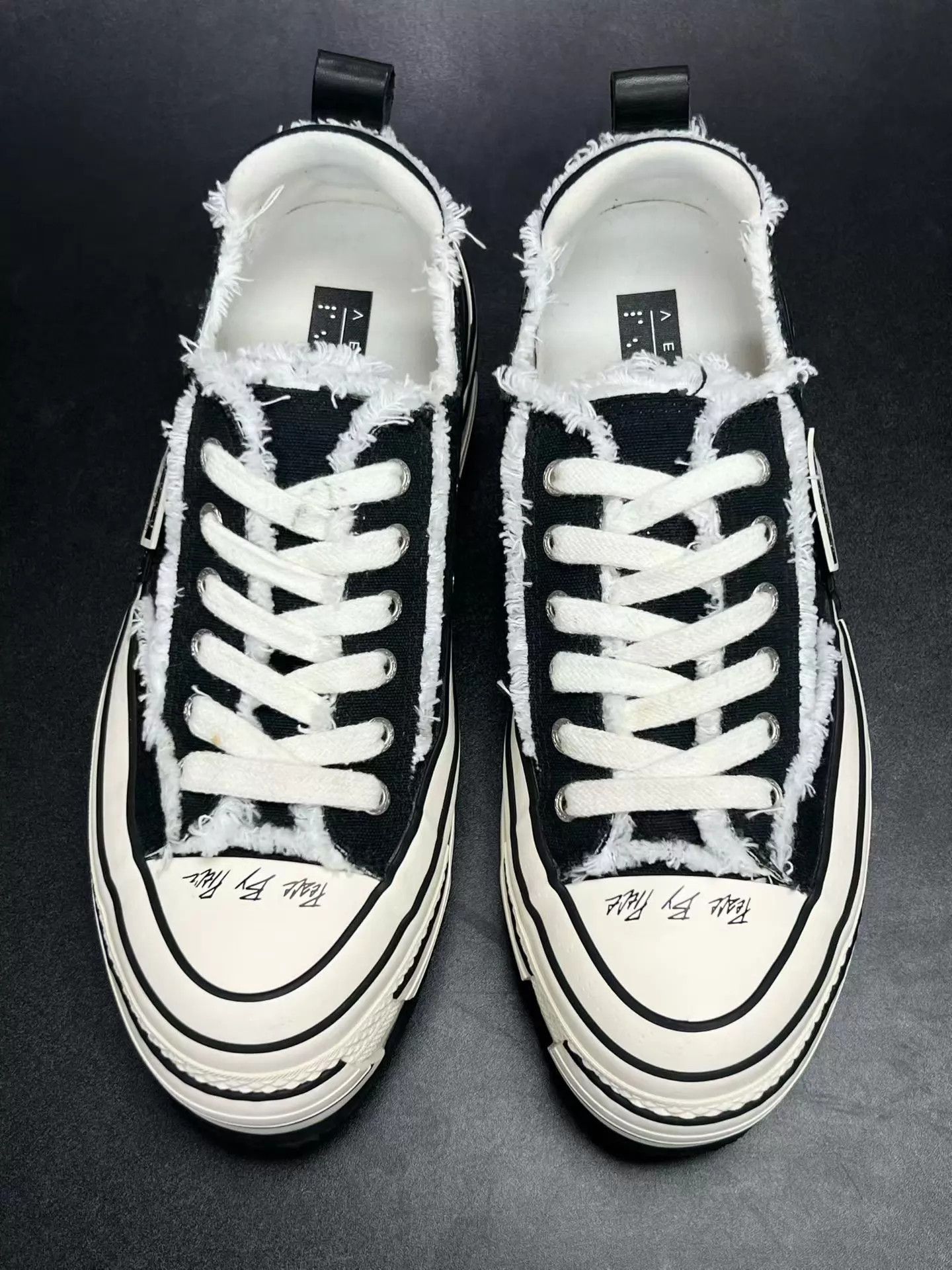 xVESSEL xVESSEL Platform Sneakers Black & White EU41 Size US 8 / EU 41 - 3 Thumbnail