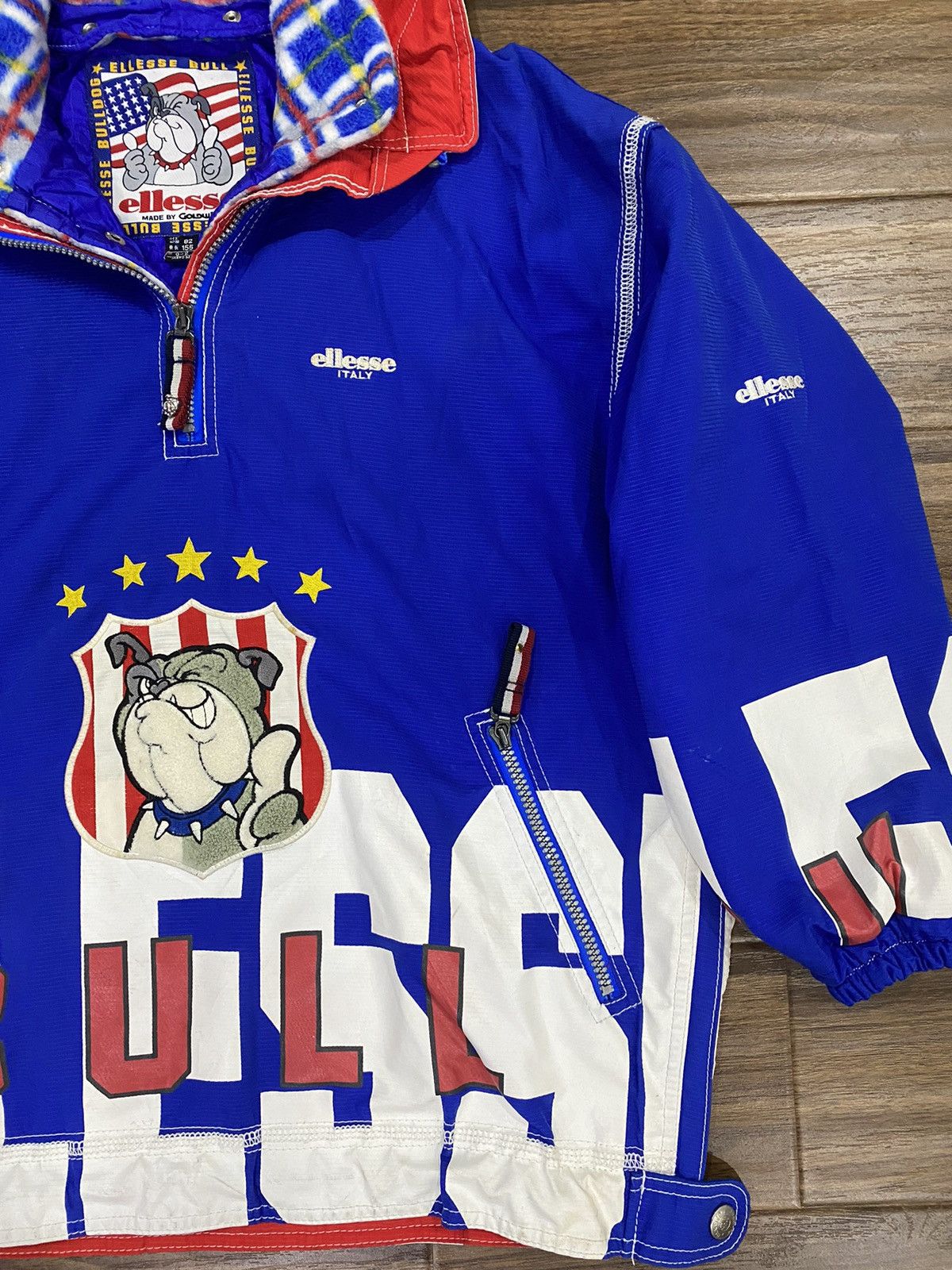 Ellesse × Vintage Vintage ELLESSE BULL HalfZipper Hoodie Size US M / EU 48-50 / 2 - 4 Thumbnail