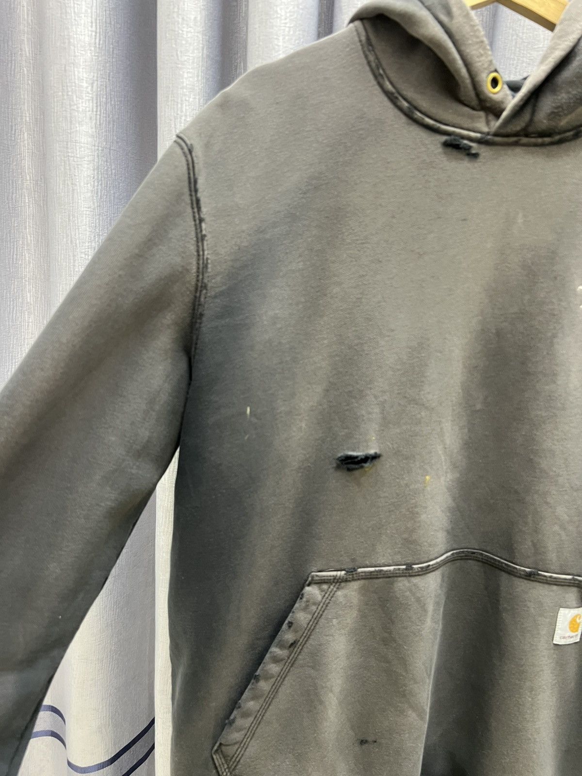 Carhartt THRASHED FADED CARHARTT DISTRESSED OVERSIZE BLANK HOODIE Size US XL / EU 56 / 4 - 2 Thumbnail