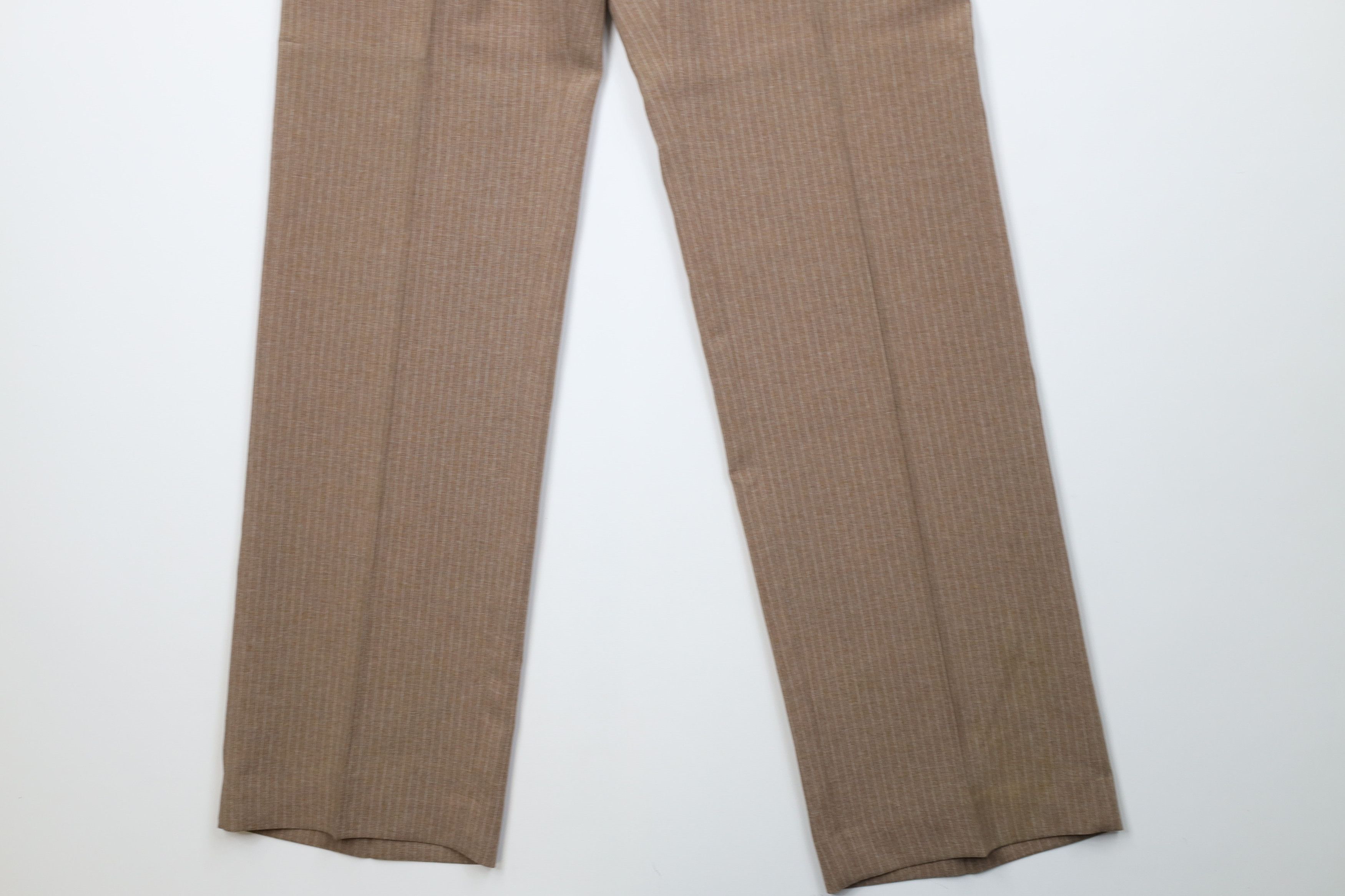 Vintage Vintage 70s Streetwear Knit Wide Leg Chino Pants Beige USA Size US 34 / EU 50 - 4 Thumbnail