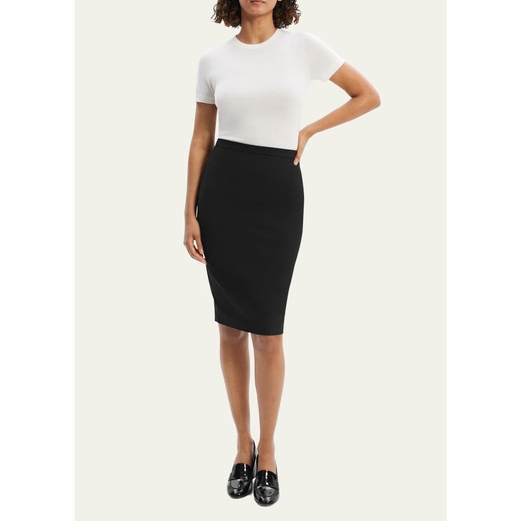 Theory Theory Black Wool Blend Pencil Skirt Women Size 2 - B024 Size 26" / US 2 / IT 38 - 1 Thumbnail