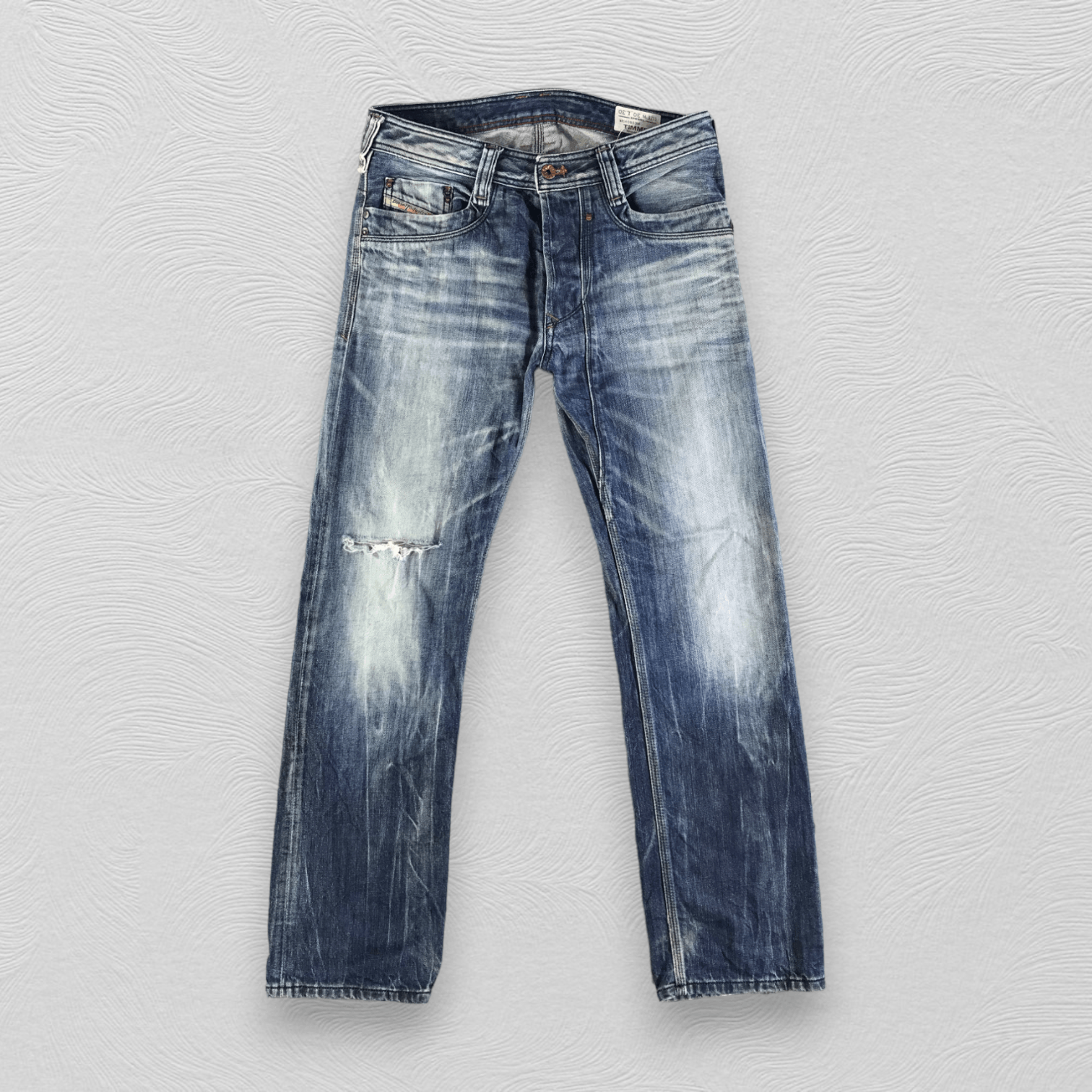Diesel Diesel Timmen Jeans Ripped Denim KJ3165 Size US 30 / EU 46 - 1 Thumbnail