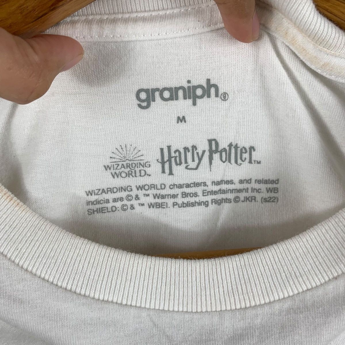 Vintage HARRY POTTER RON HERMIONE Fotofolio Movie Tee Shirt Top Size M / US 6-8 / IT 42-44 - 9 Thumbnail