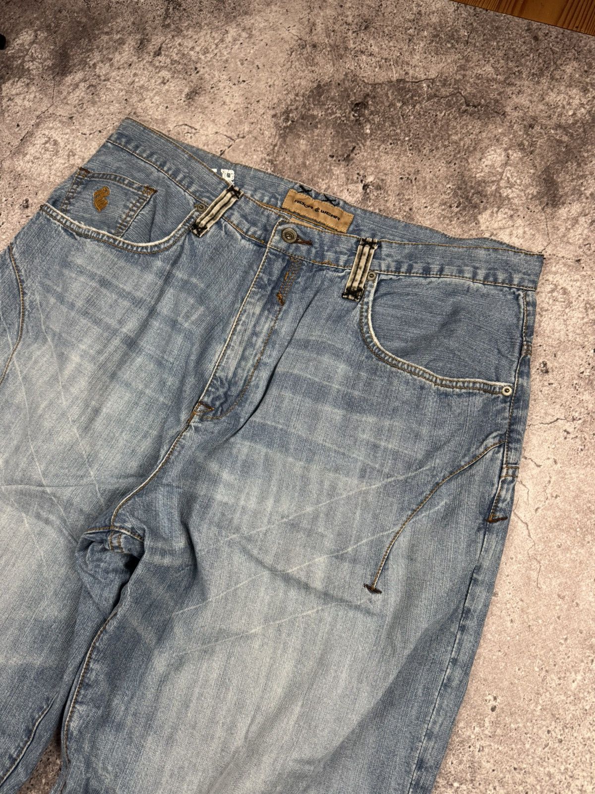 Rocawear Vintage Rocawear Y2K Distressed Baggy Jeans Skate Jnco Y2K Size US 38 / EU 54 - 5 Thumbnail