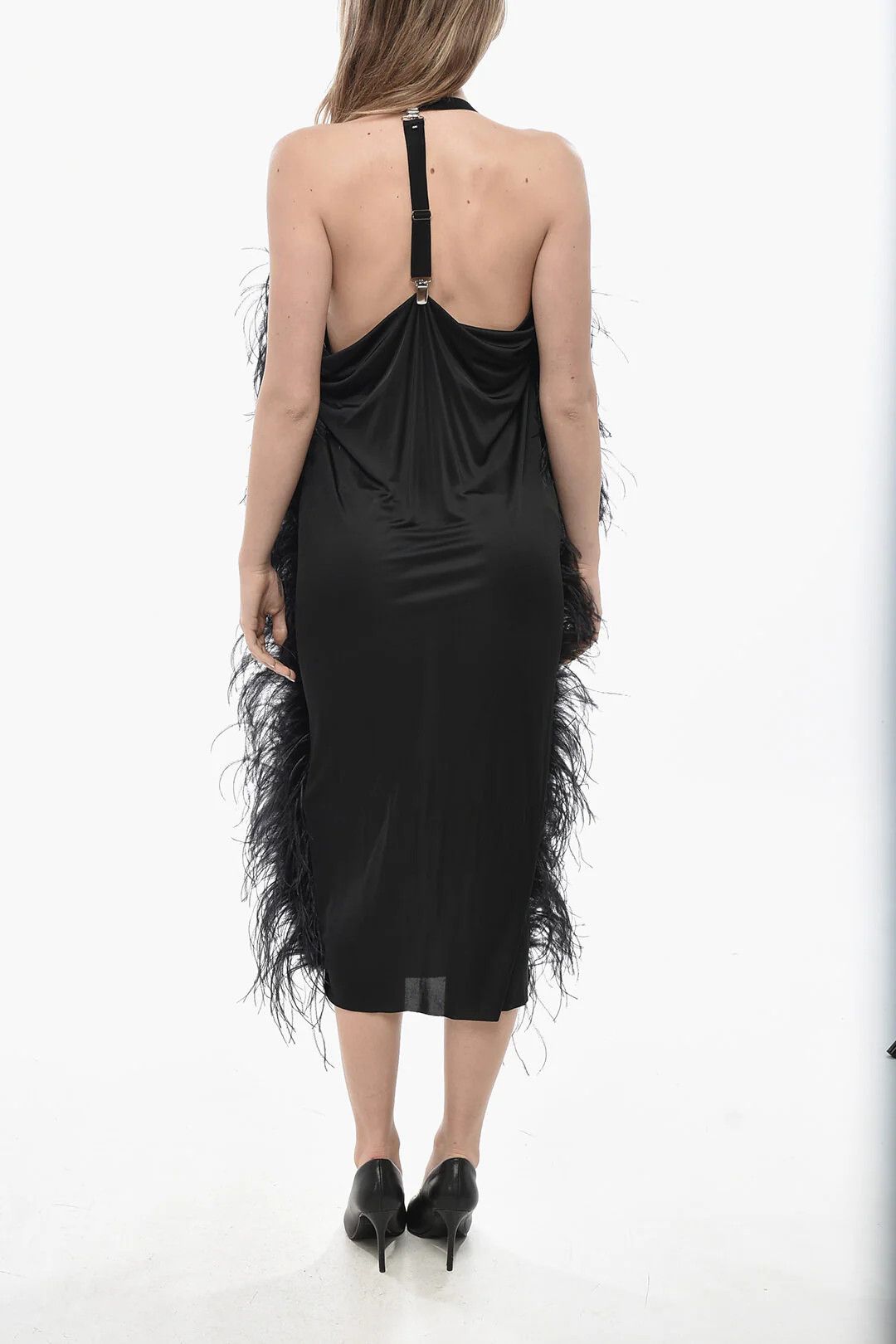 Max Mara og1mm0426 Jersey Dress in Black Size XS / US 0-2 / IT 36-38 - 2 Thumbnail