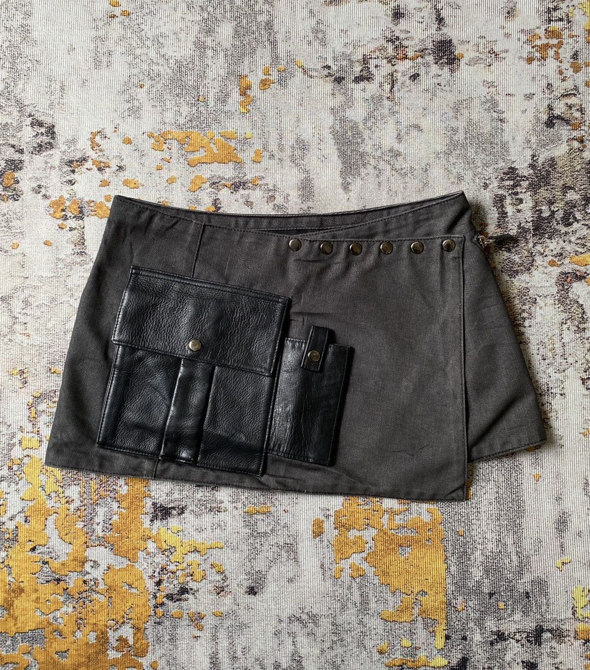 Japanese Brand Pecora Giovani Mini Skirt Adjustable Waist Size 27" / US 4 / IT 40 - 1 Thumbnail