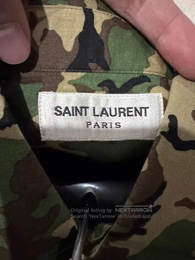 Saint Laurent Paris Saint Laurent Paris Original Camouflage Shirt Size XS / US 0-2 / IT 36-38 - 6 Thumbnail