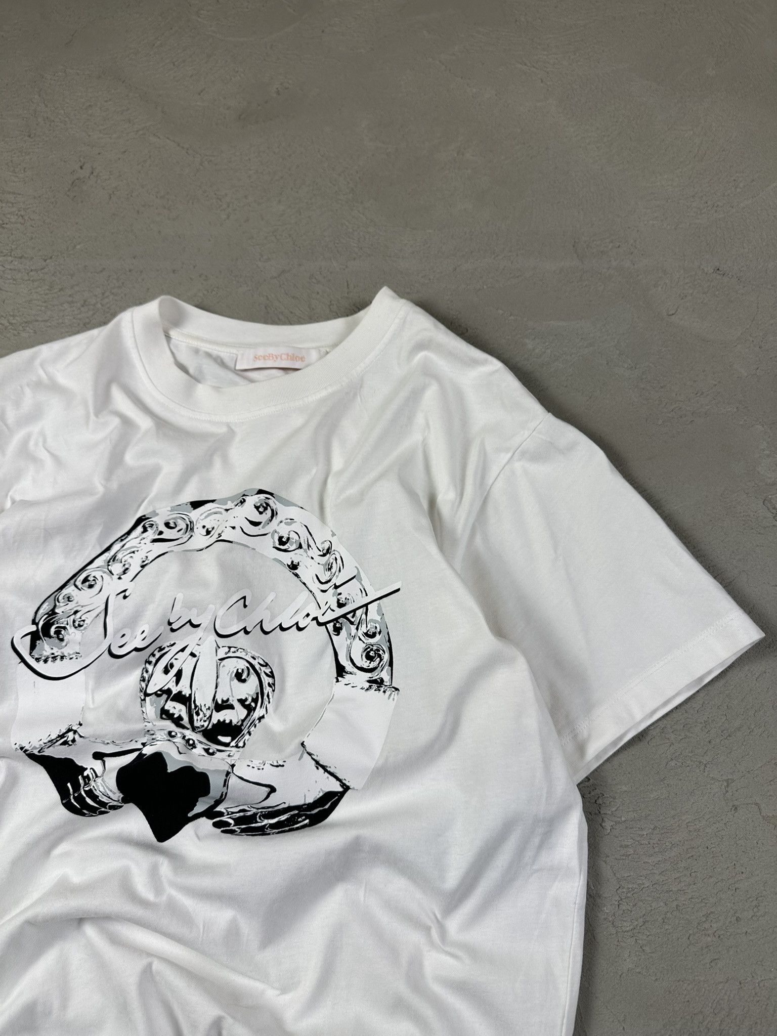 Designer × See by Chloe See by Chloe Graphic Logo T-shirt Size S / US 4 / IT 40 - 6 Thumbnail