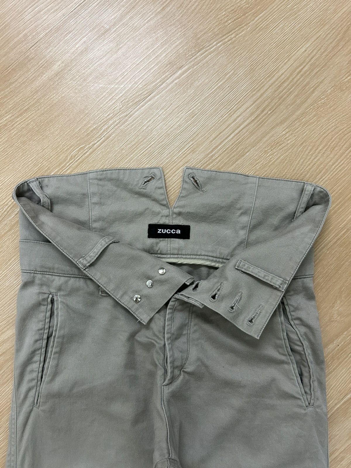 CABANE de ZUCCa × Issey Miyake × Zucca Vintage Zucca Double Waist Pants by Issey Miyake Size US 30 / EU 46 - 2 Thumbnail